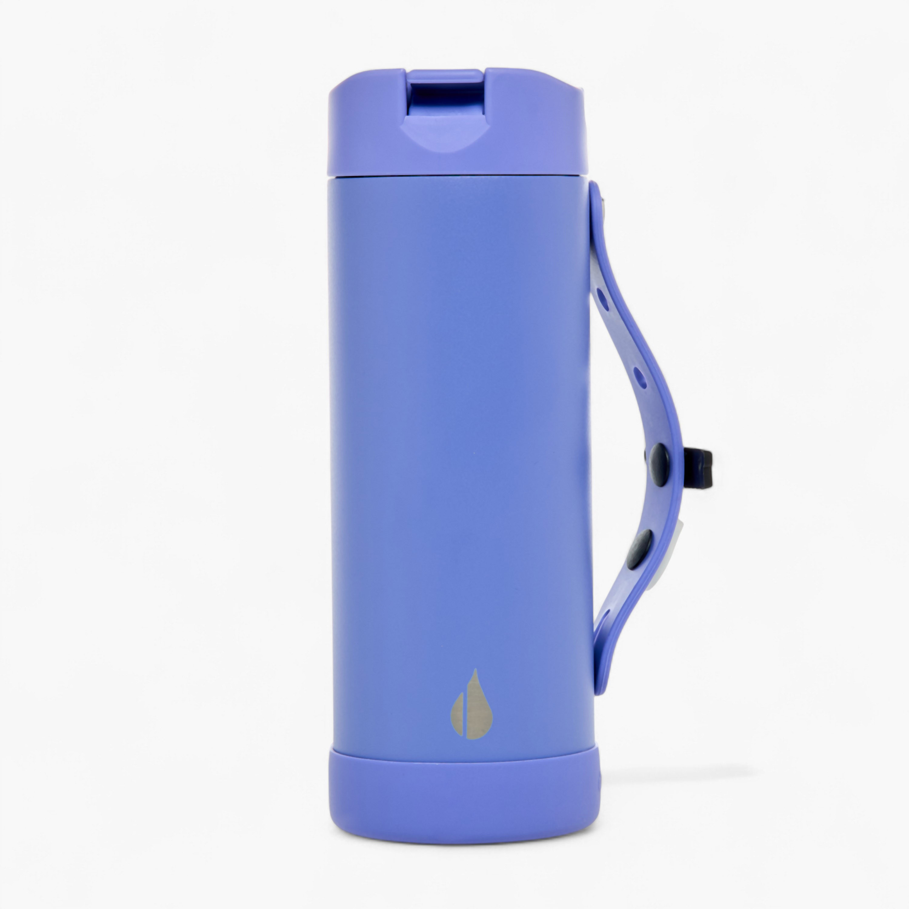 قارورة مياه ستانلس ستيل سادة عازلة للحرارة بمقبض ودلاية - 414 مل-school-waterbottles-image-2