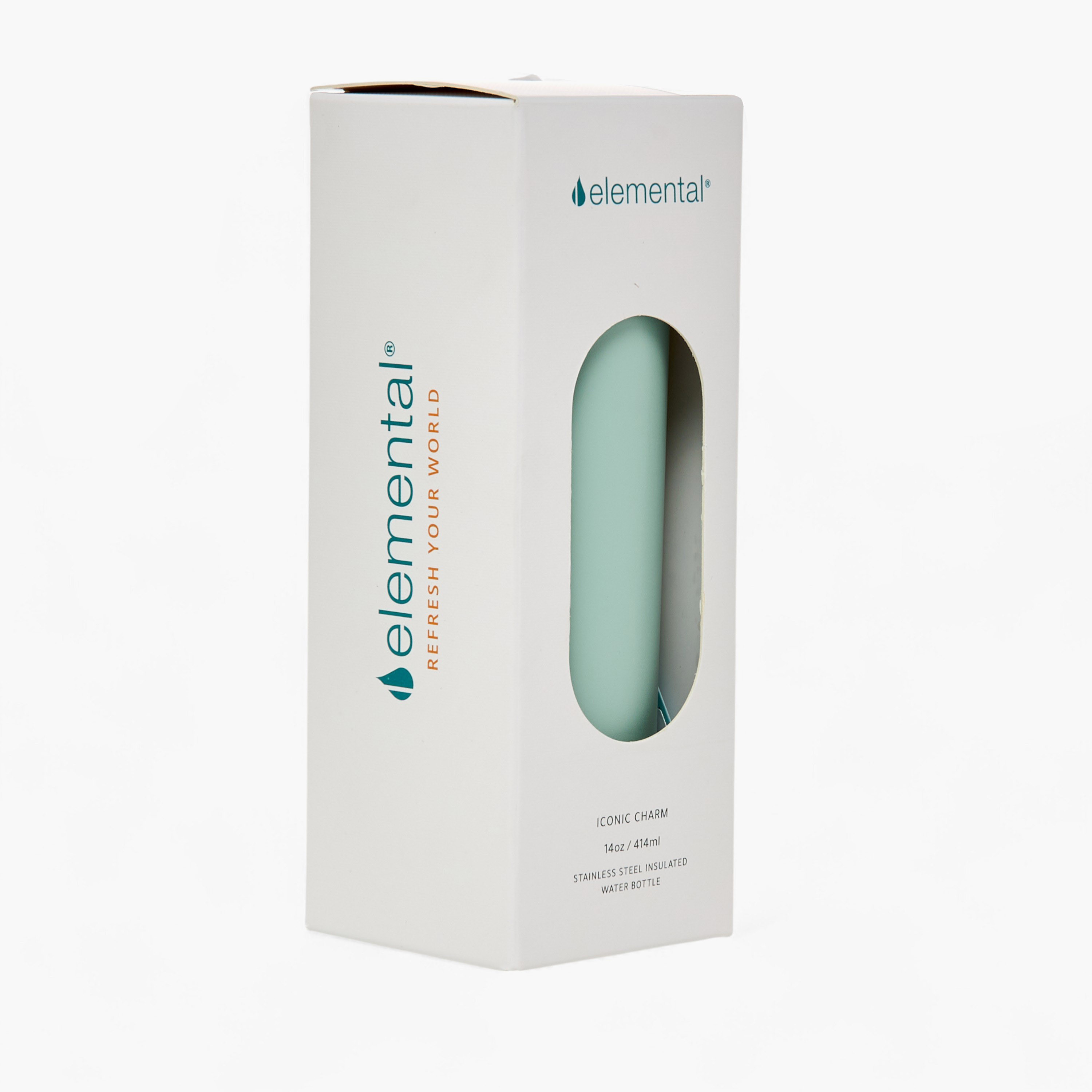 Colourblock Stainless Steel Insulated Water Bottle with Charm - 414 ml-school-waterbottles-image-9