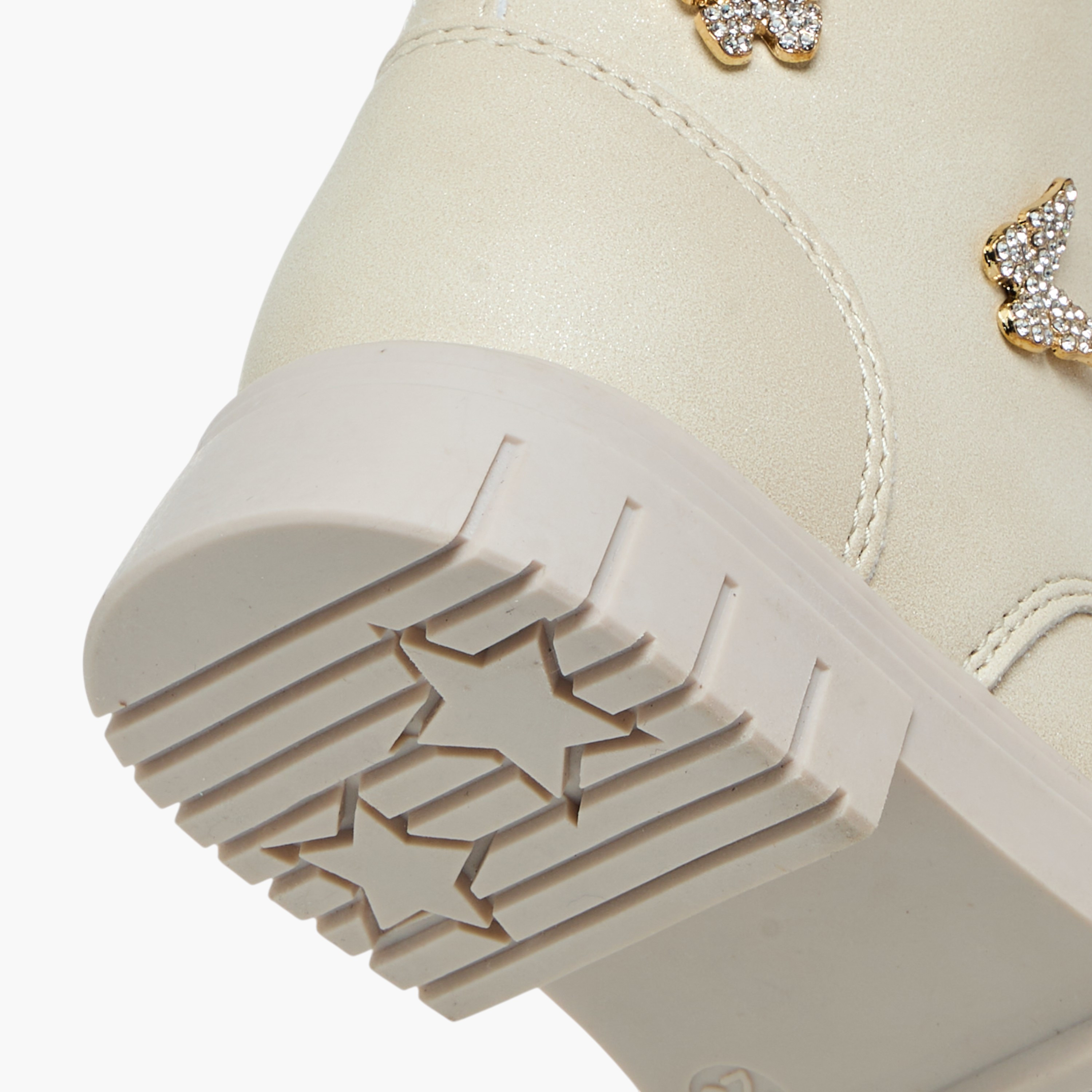 Juniors Butterfly Embellished High Cut Boots with Zip Closure-girls-shoes-boots-image-6