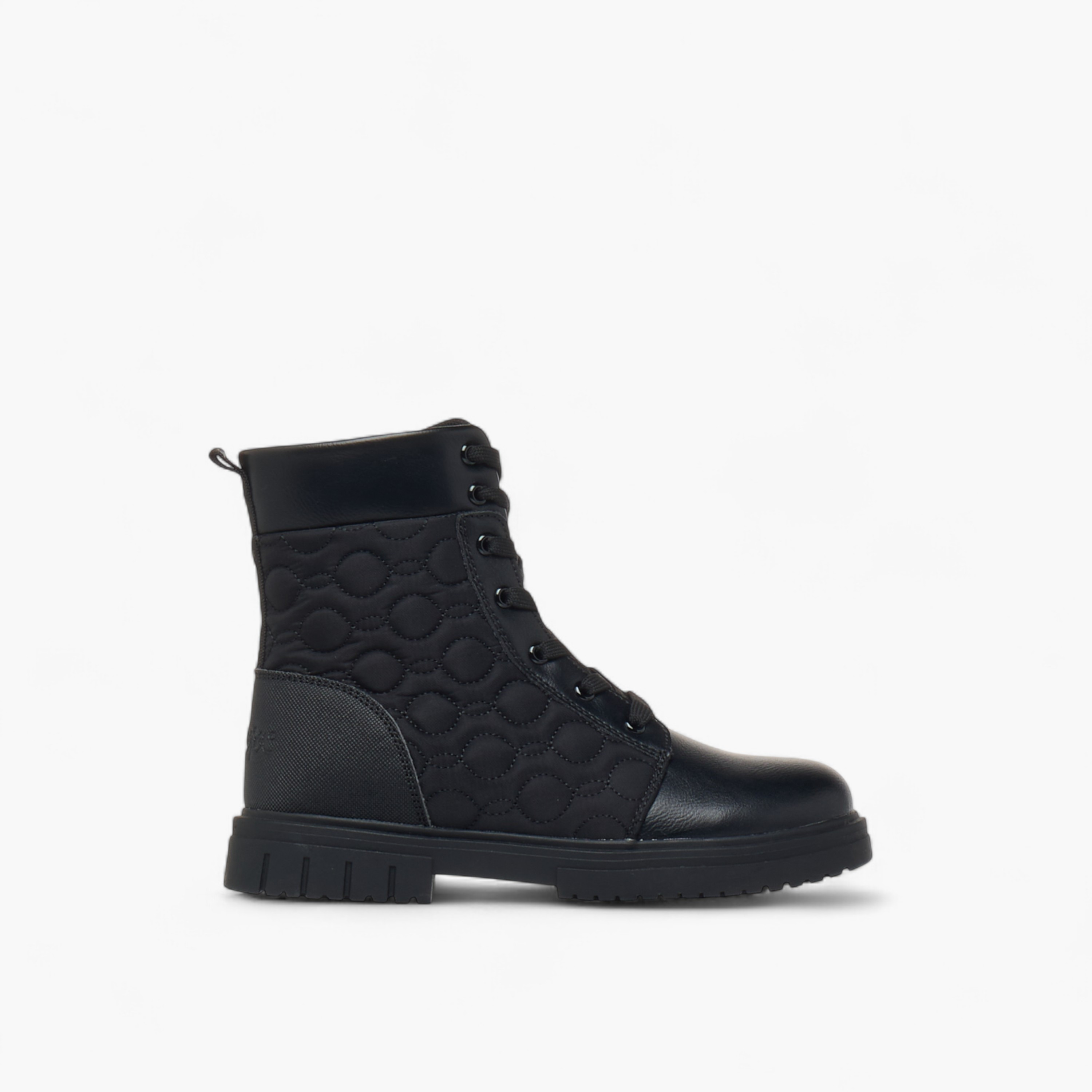 Lee Cooper Girls' Quilted High Cut Boots with Zip Closure-girls-shoes-boots-image-3