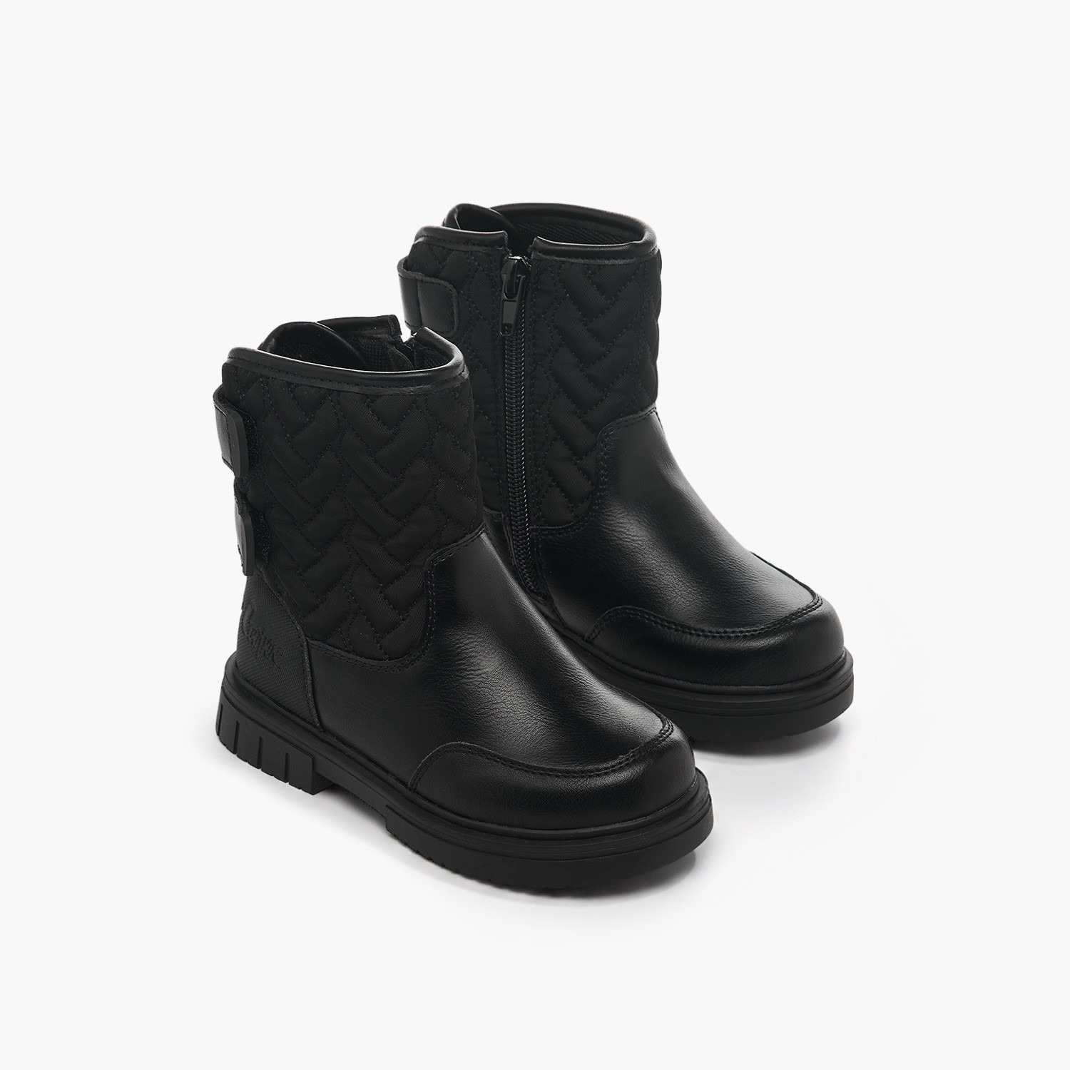 Lee Cooper Girls Quilted Ankle Boots-girls-shoes-boots-image-1