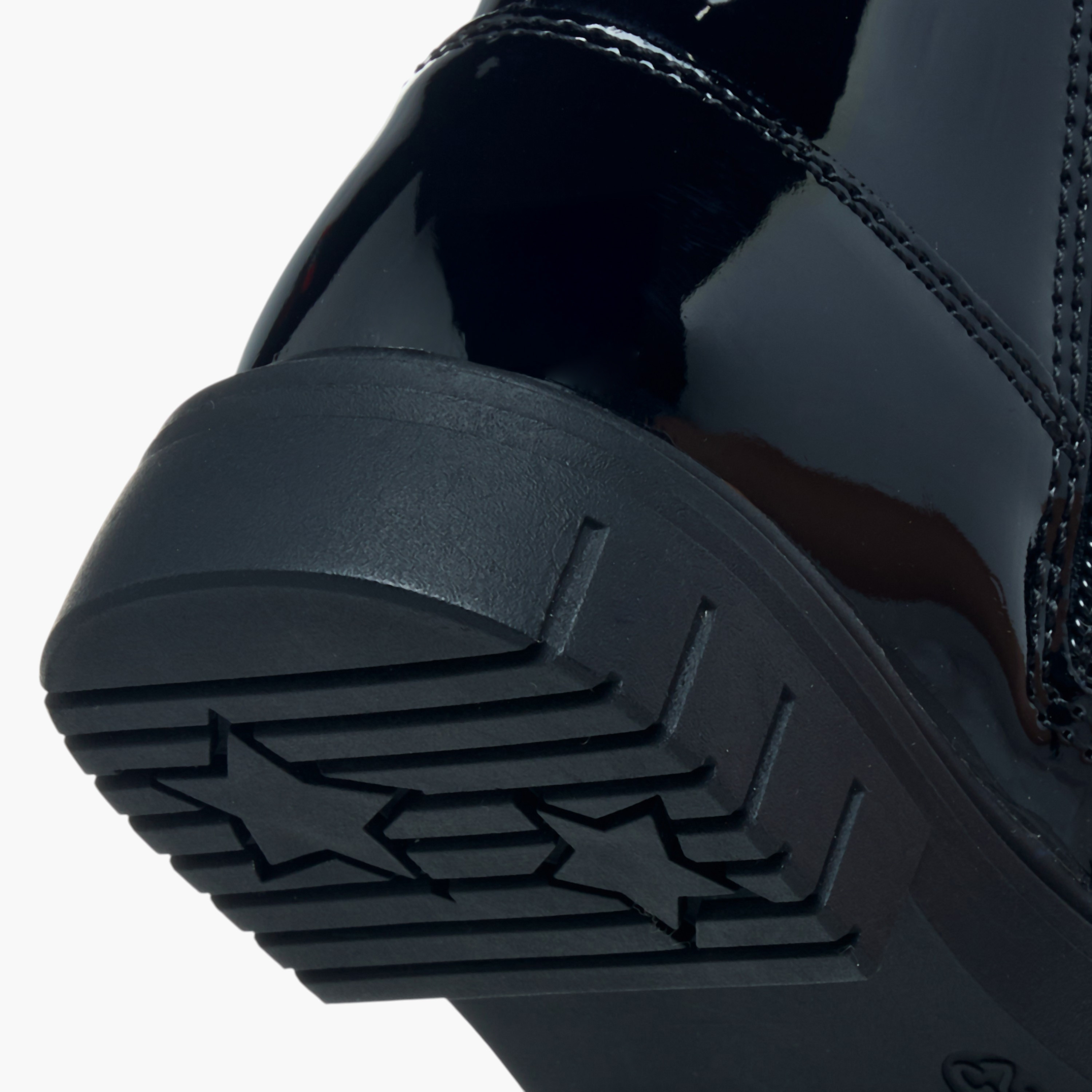 Juniors Floral Accent Ankle Boots with Zip Closure-girls-shoes-boots-image-5