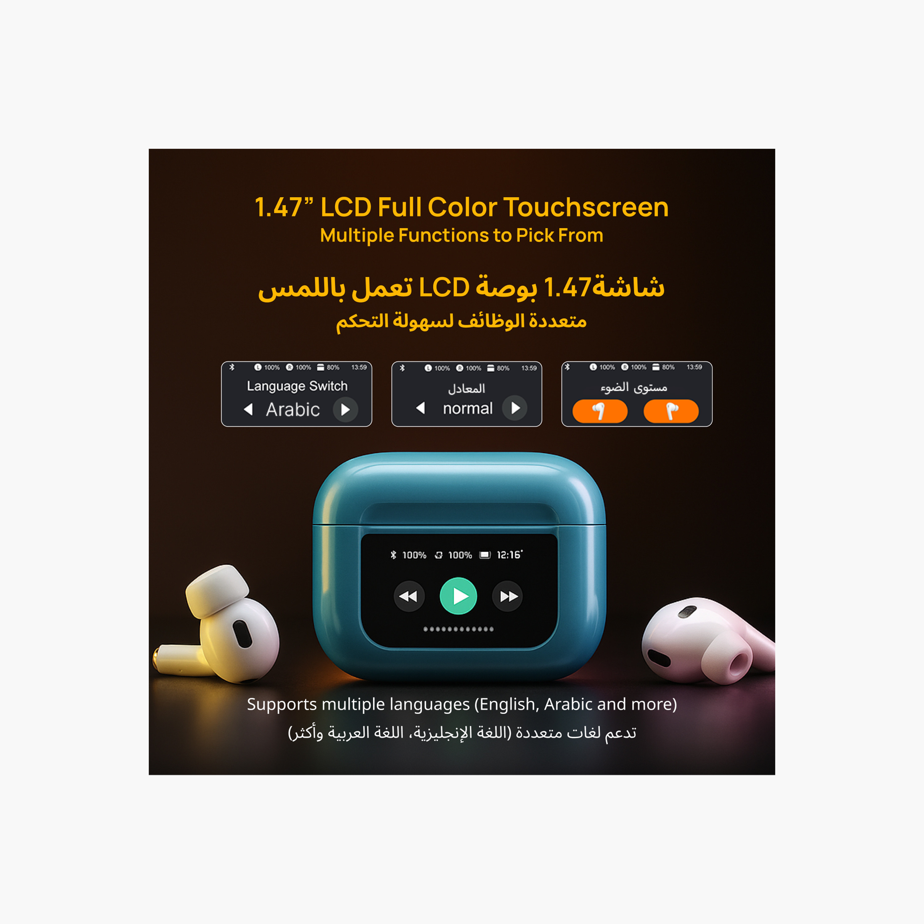 Touchmate LCD Wireless Earbuds-electronics-headphonesandearphones-image-3