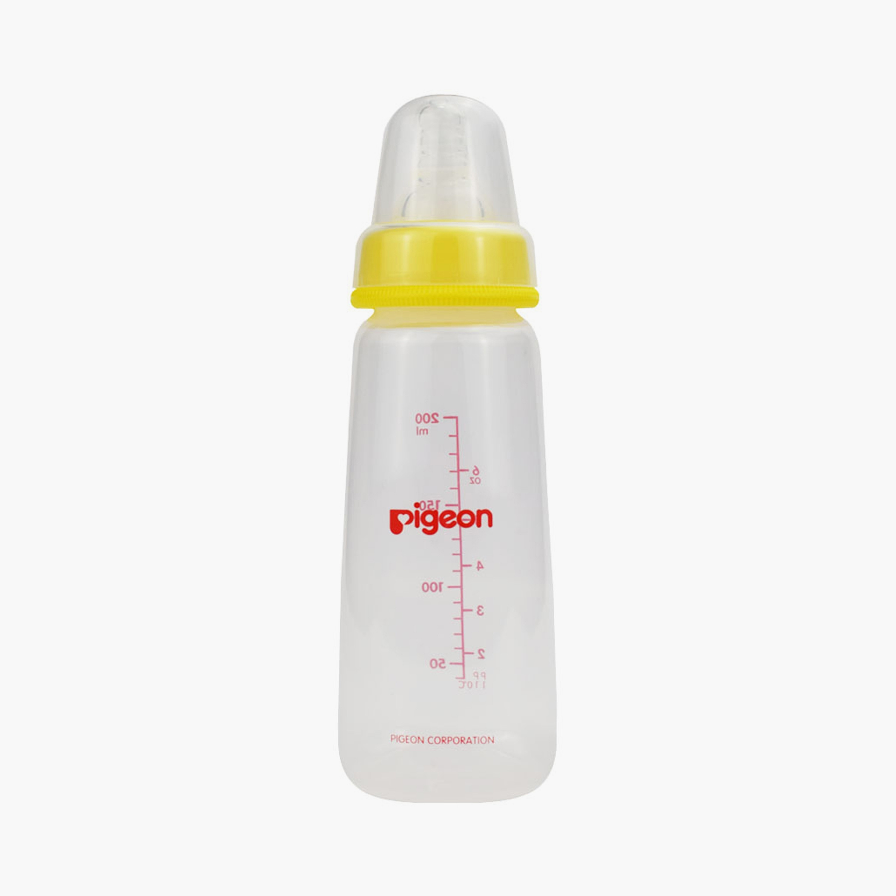 Pigeon Slim Neck Feeding Bottle with Clear Cap - 200 ml-baby-feeding-feedingbottles-bottlesandteats-image-1