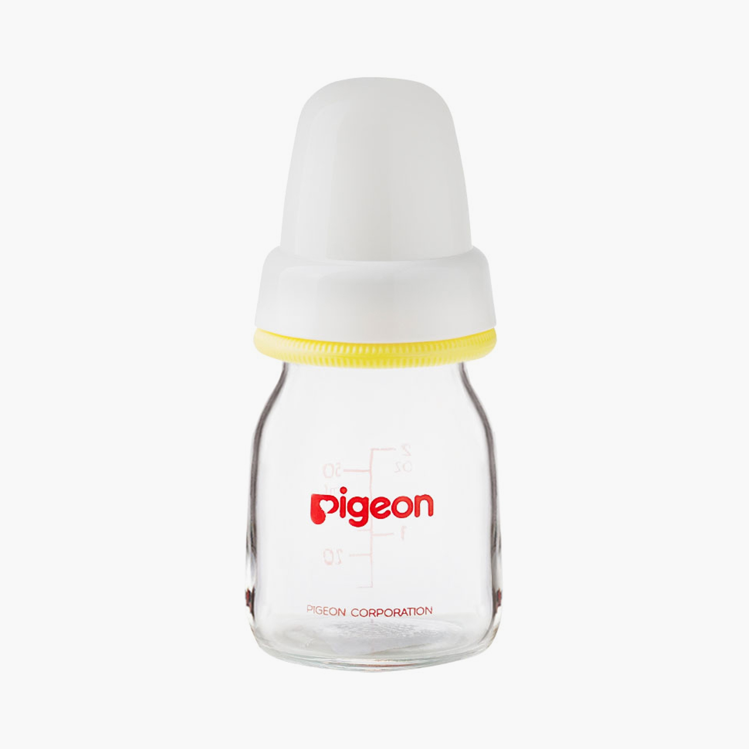 Pigeon Slim Neck Glass Feeding Bottle with Cap - 50 ml-baby-feeding-feedingbottles-bottlesandteats-image-1