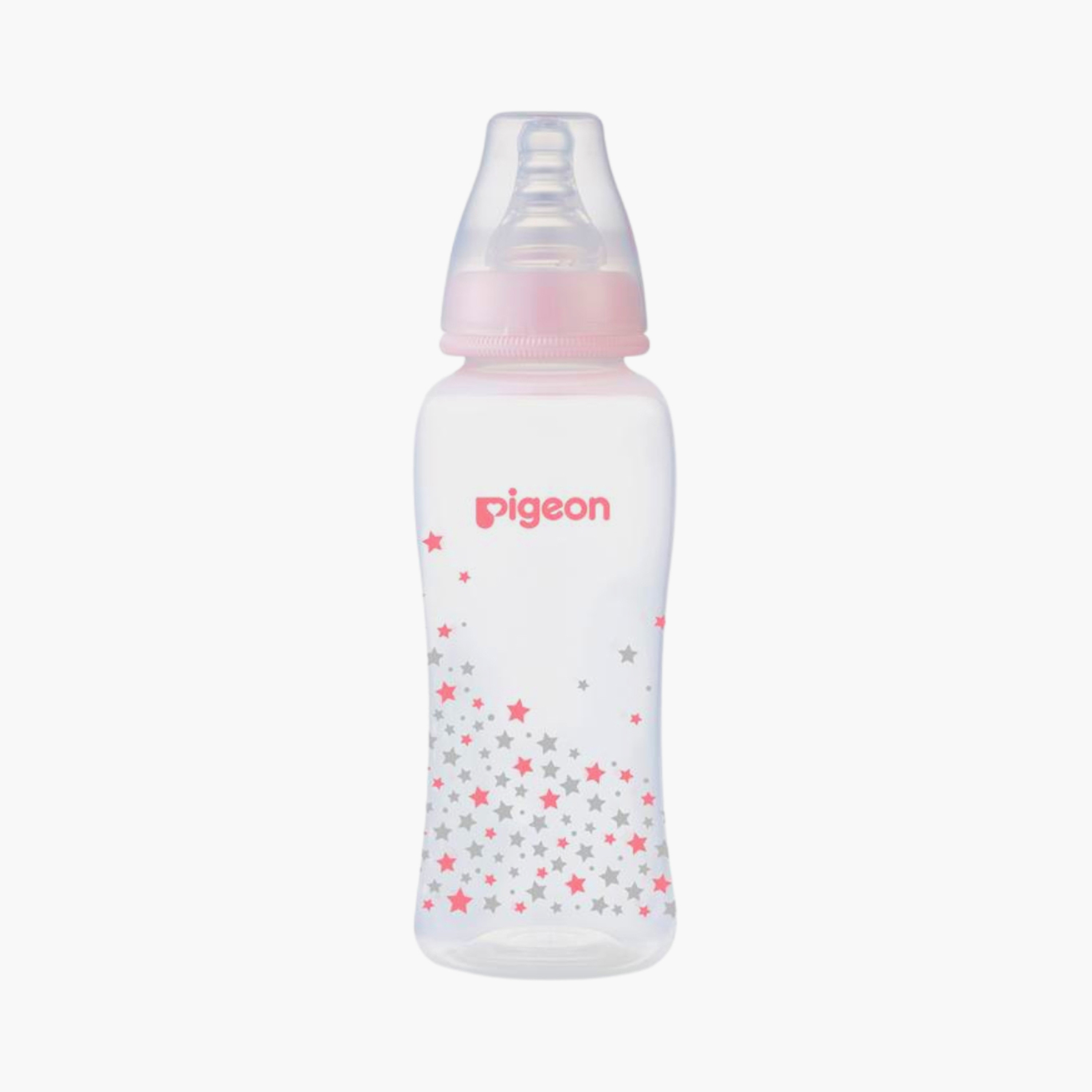 زجاجة رضاعة كريستالية مرنة ذات عنق رفيع من بيجون - نجمة - 250 مل-baby-feeding-feedingbottles-bottlesandteats-image-1