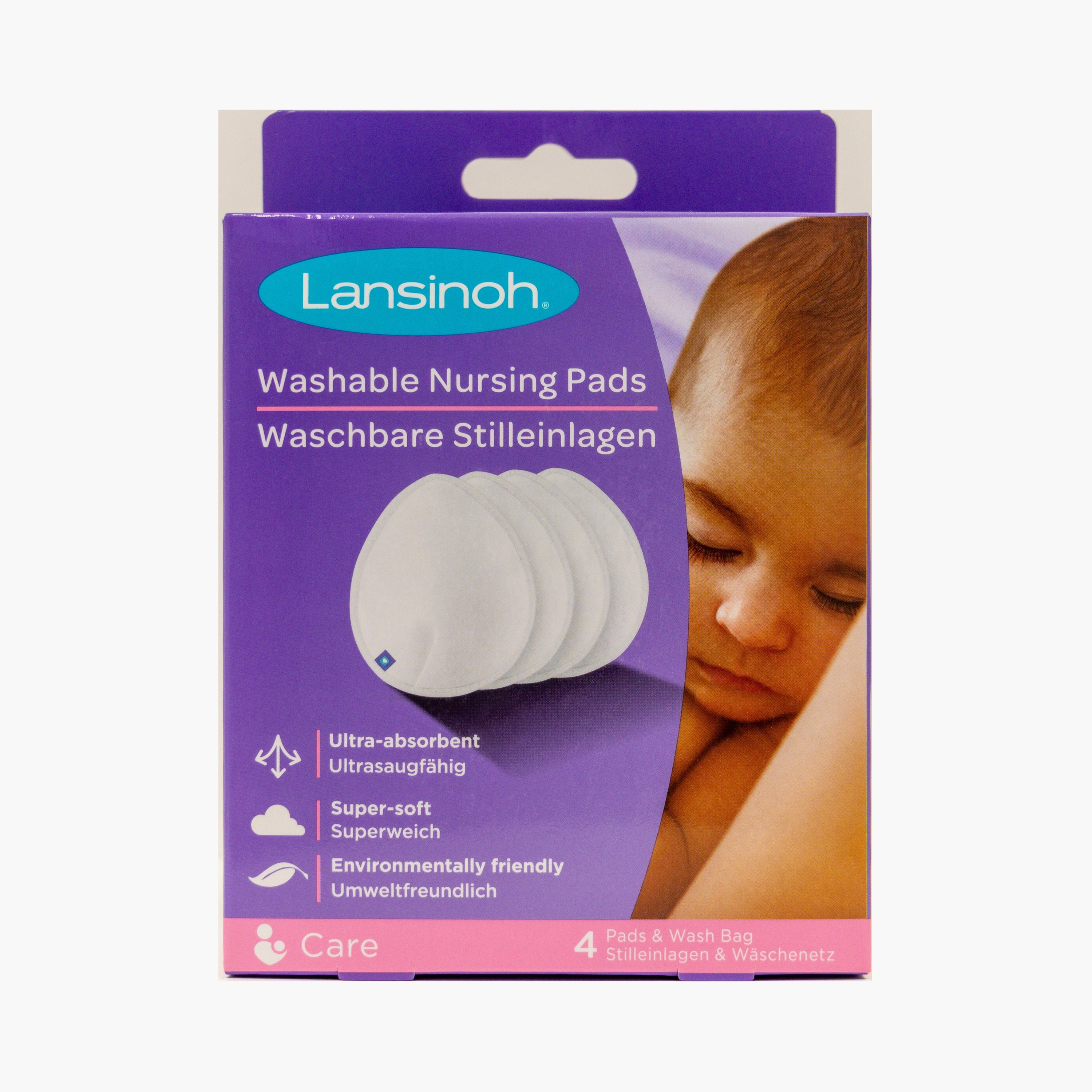 Lansinoh 4-Piece Washable Nursing Pads-baby-feeding-breastfeedingandcare-image-1