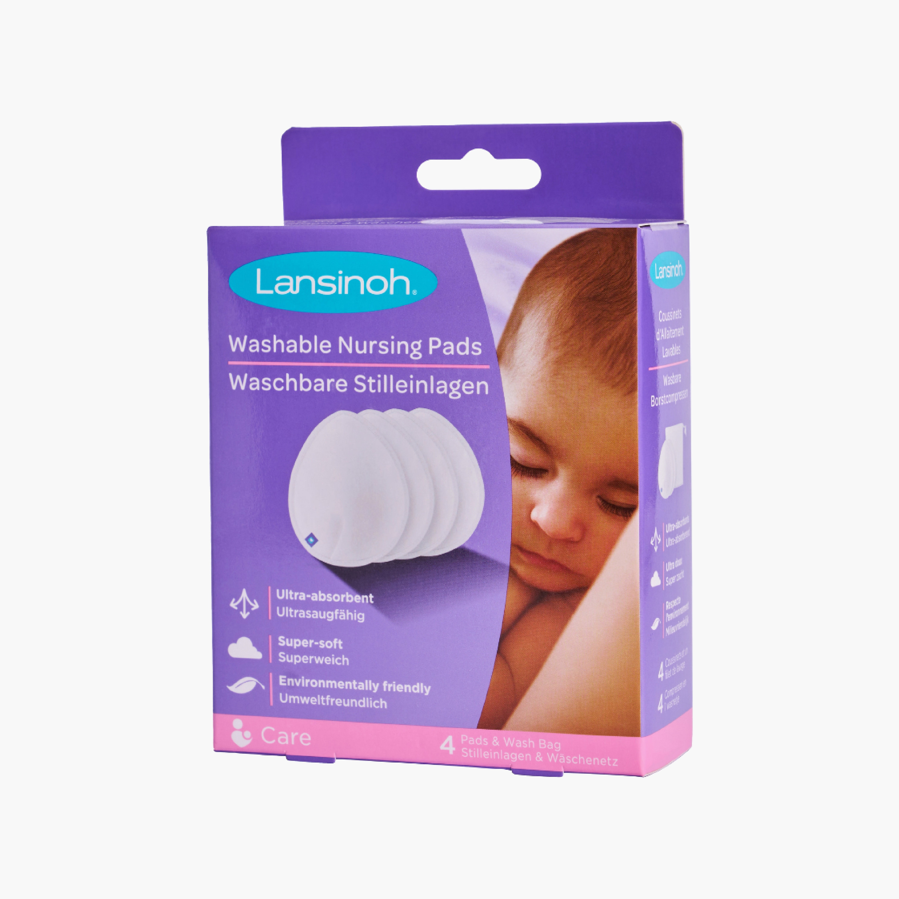 Lansinoh 4-Piece Washable Nursing Pads-baby-feeding-breastfeedingandcare-image-2