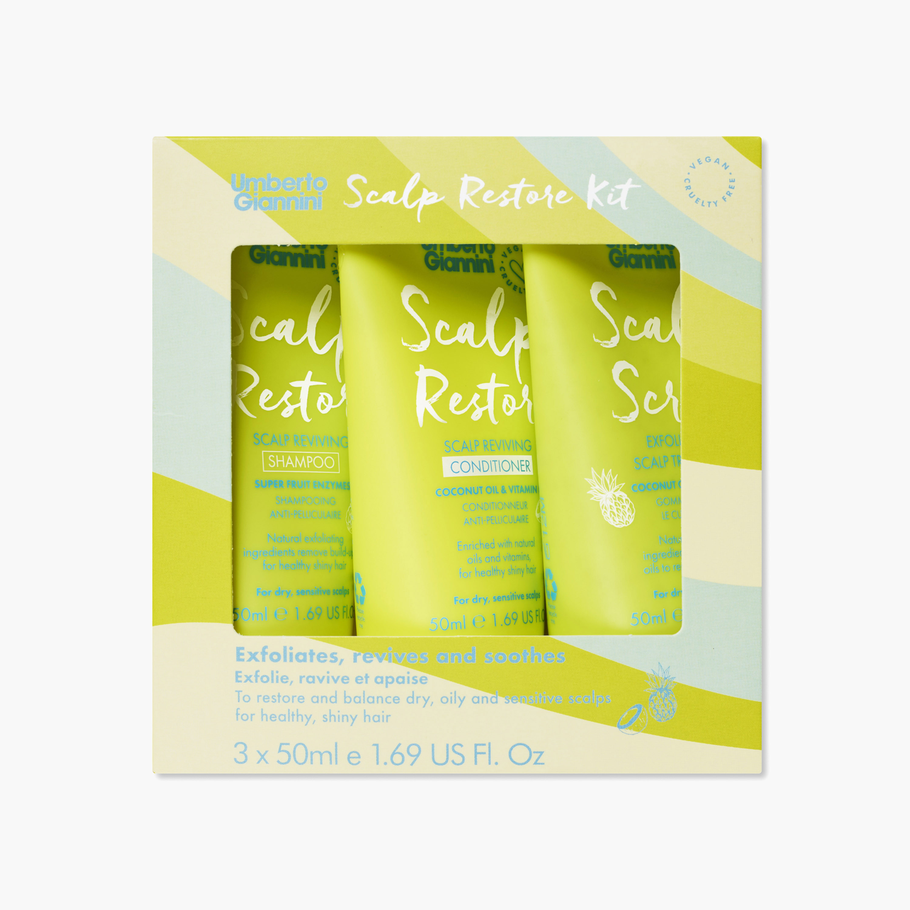 Umberto Giannini 3-Piece Scalp Restore Starter Kit - 50 ml-beautyandpersonalcare-giftsets-image-1