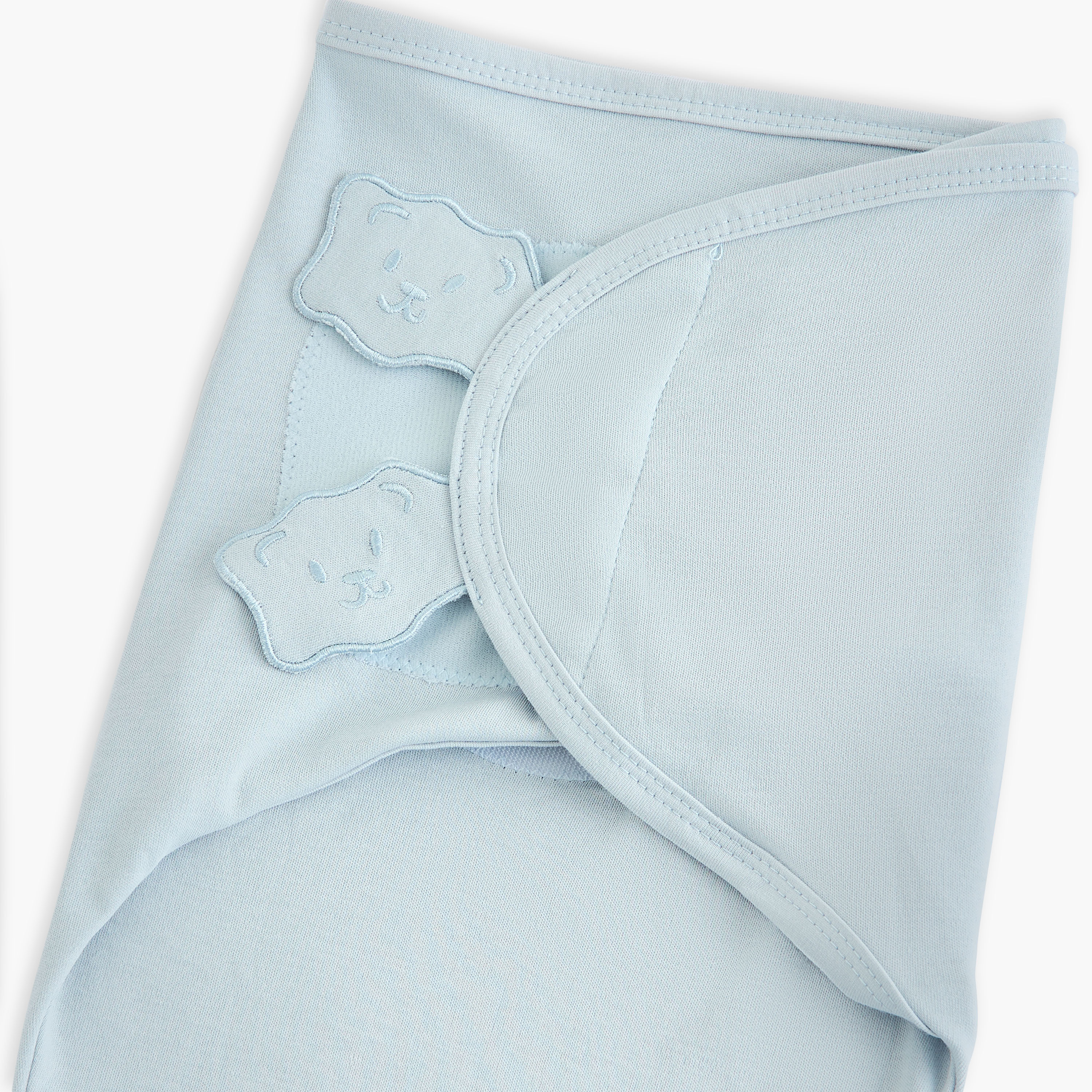 قماط لف مطرز بزينة أذنين من جونيورز-baby-nursery-blanketsandswaddles-swaddlesandsleepingbags-image-3