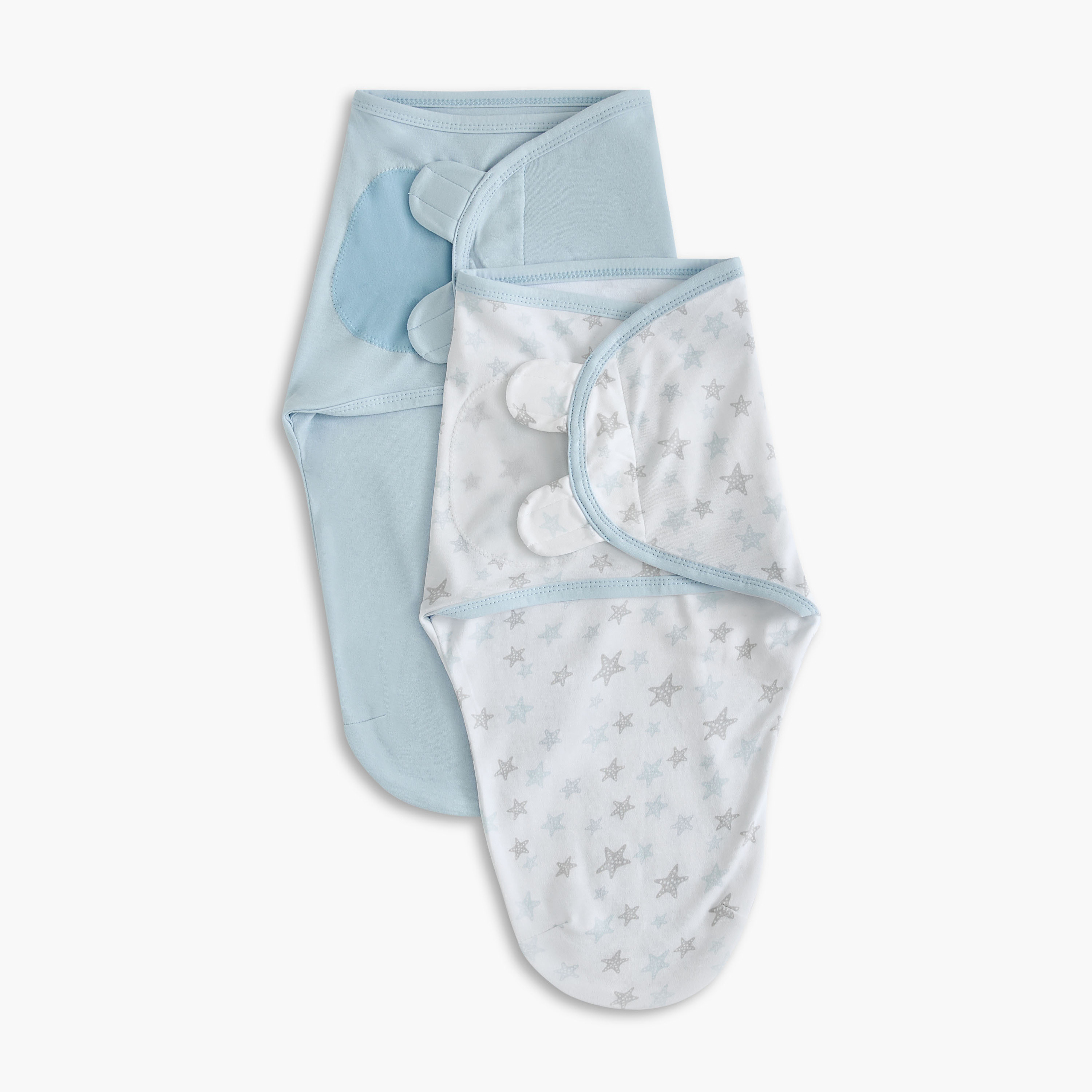 Juniors Assorted Swaddle Wrap with Ear Applique - Set of 2-baby-nursery-blanketsandswaddles-swaddlesandsleepingbags-image-2