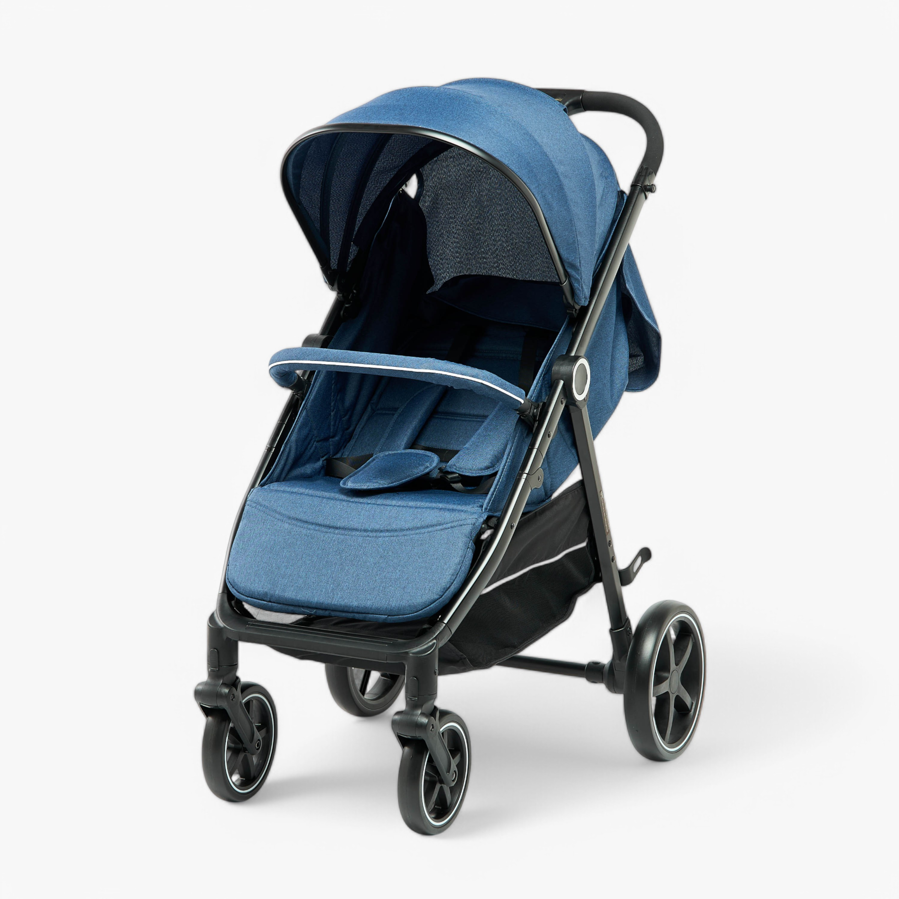 Giggles Larry Full Size Stroller with Push Button Folding System, Metal Frame and Wheel Lock-baby-gear-strollersandprams-strollers-image-2