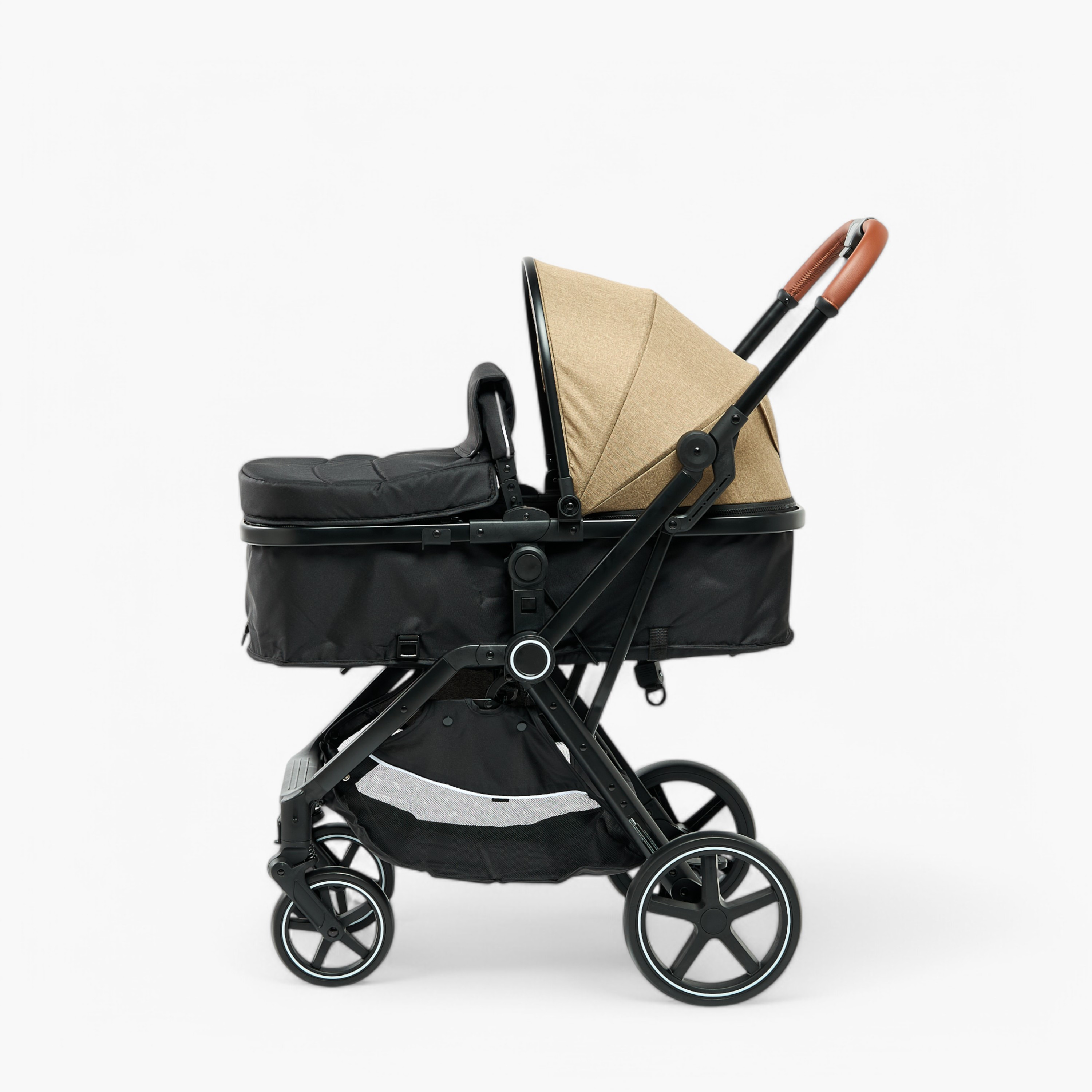 عربة أطفال ماك كاملة الحجم بنظام طي بضغطة زر وإطار ألومنيوم وقفل للعجلات من جيجلز-baby-gear-strollersandprams-strollers-image-8