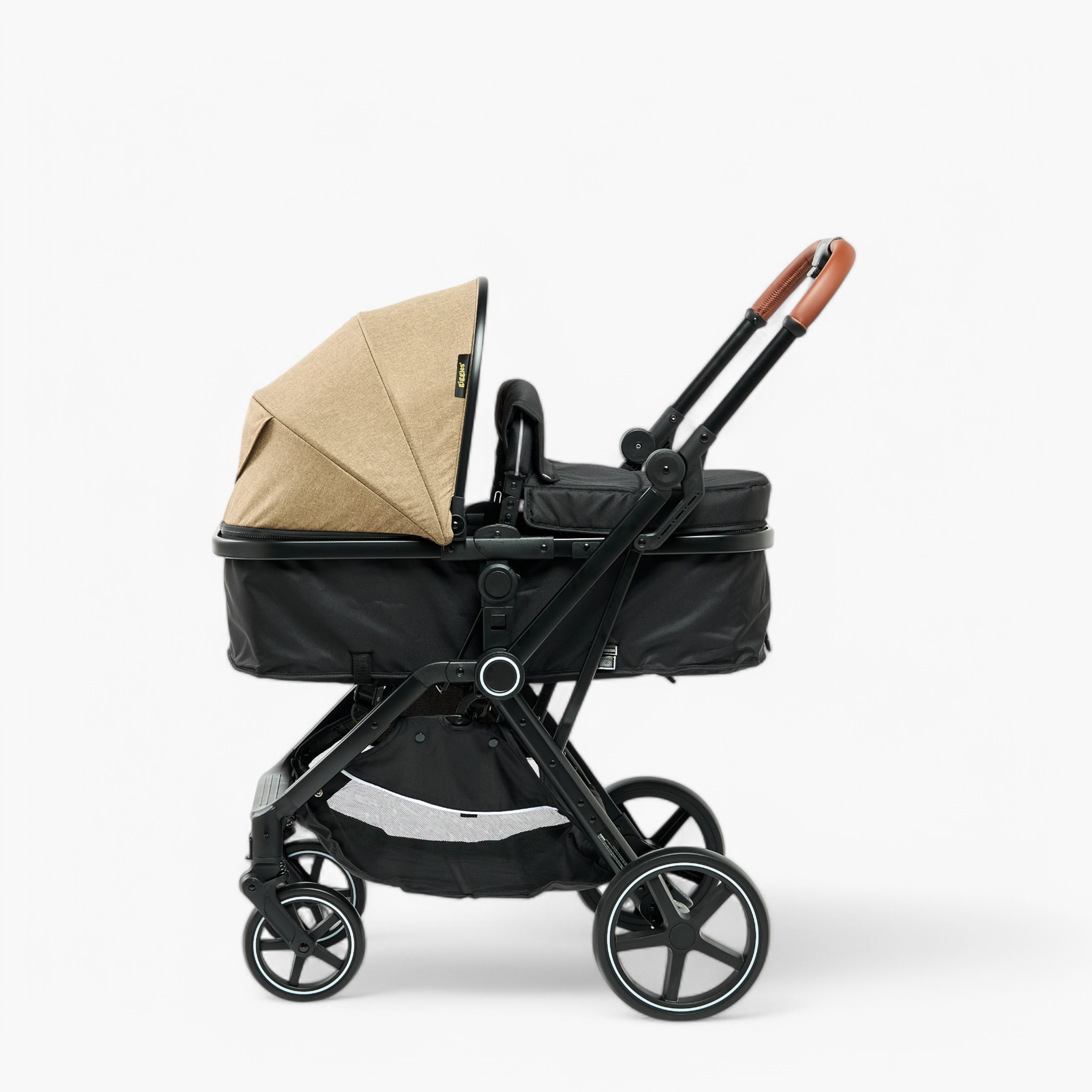 عربة أطفال ماك كاملة الحجم بنظام طي بضغطة زر وإطار ألومنيوم وقفل للعجلات من جيجلز-baby-gear-strollersandprams-strollers-image-7