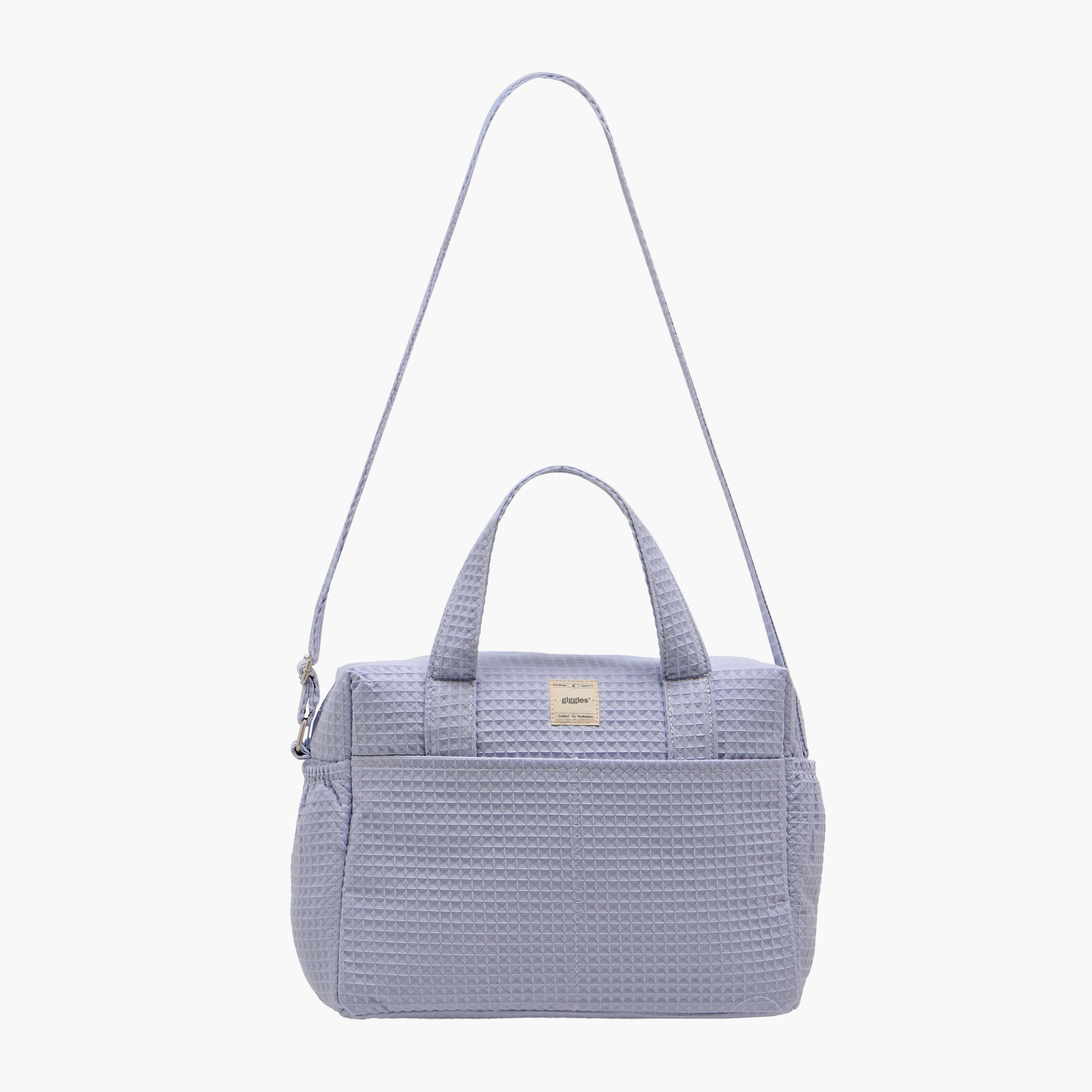 Giggles Pique Textured Diaper Bag with Zip Closure-baby-diapering-diaperbags-image-2