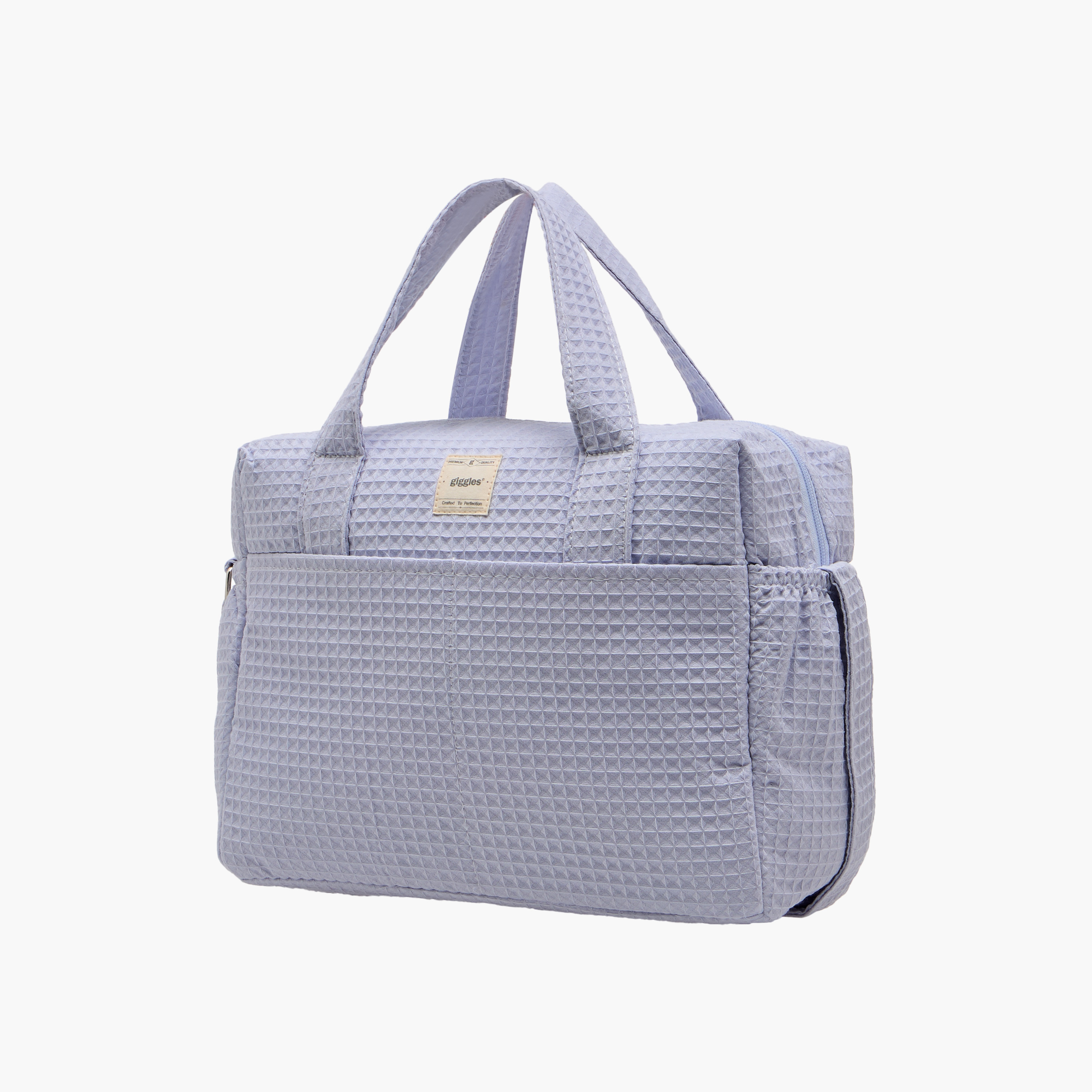 Giggles Pique Textured Diaper Bag with Zip Closure-baby-diapering-diaperbags-image-7
