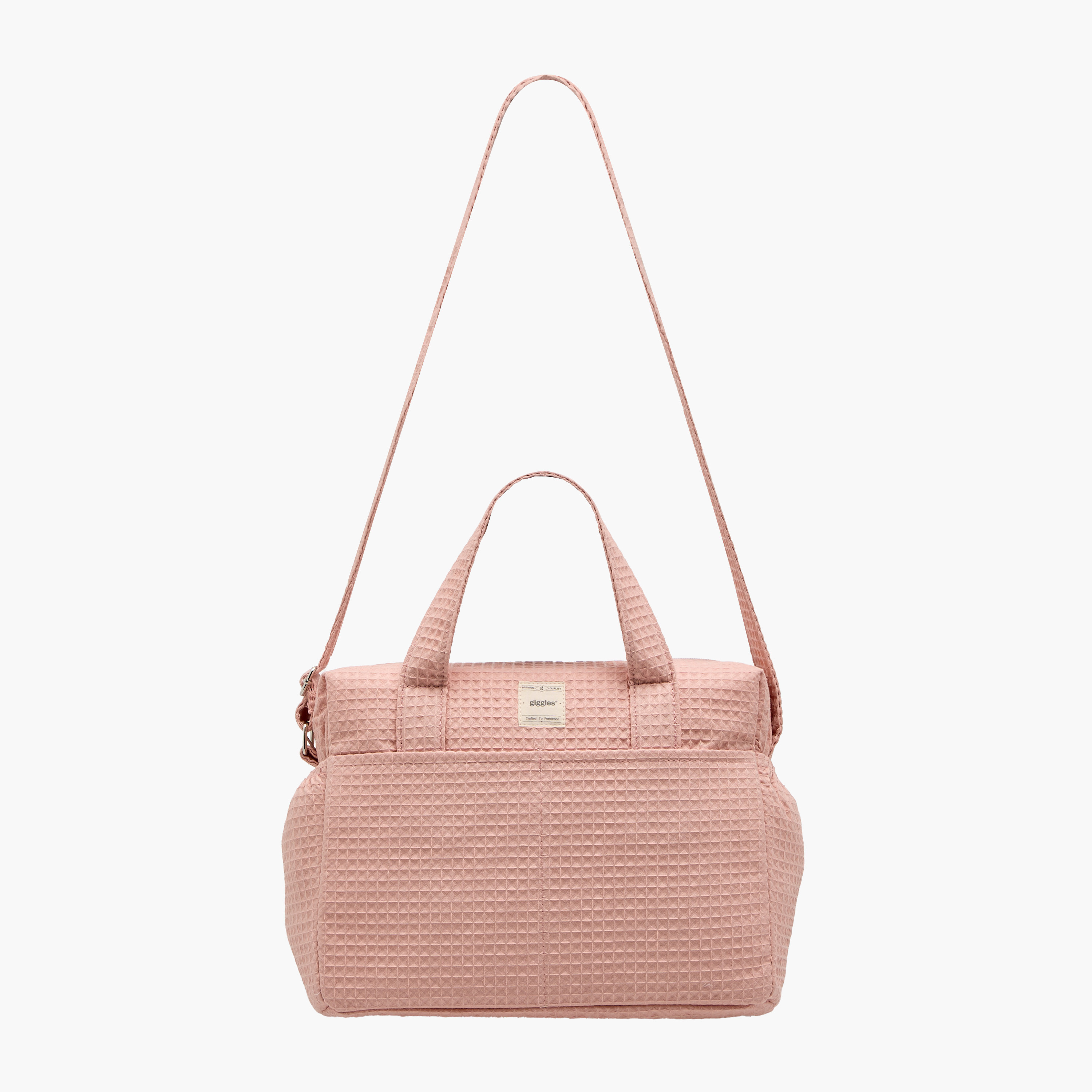 Giggles Pique Textured Diaper Bag with Zip Closure-baby-diapering-diaperbags-image-2