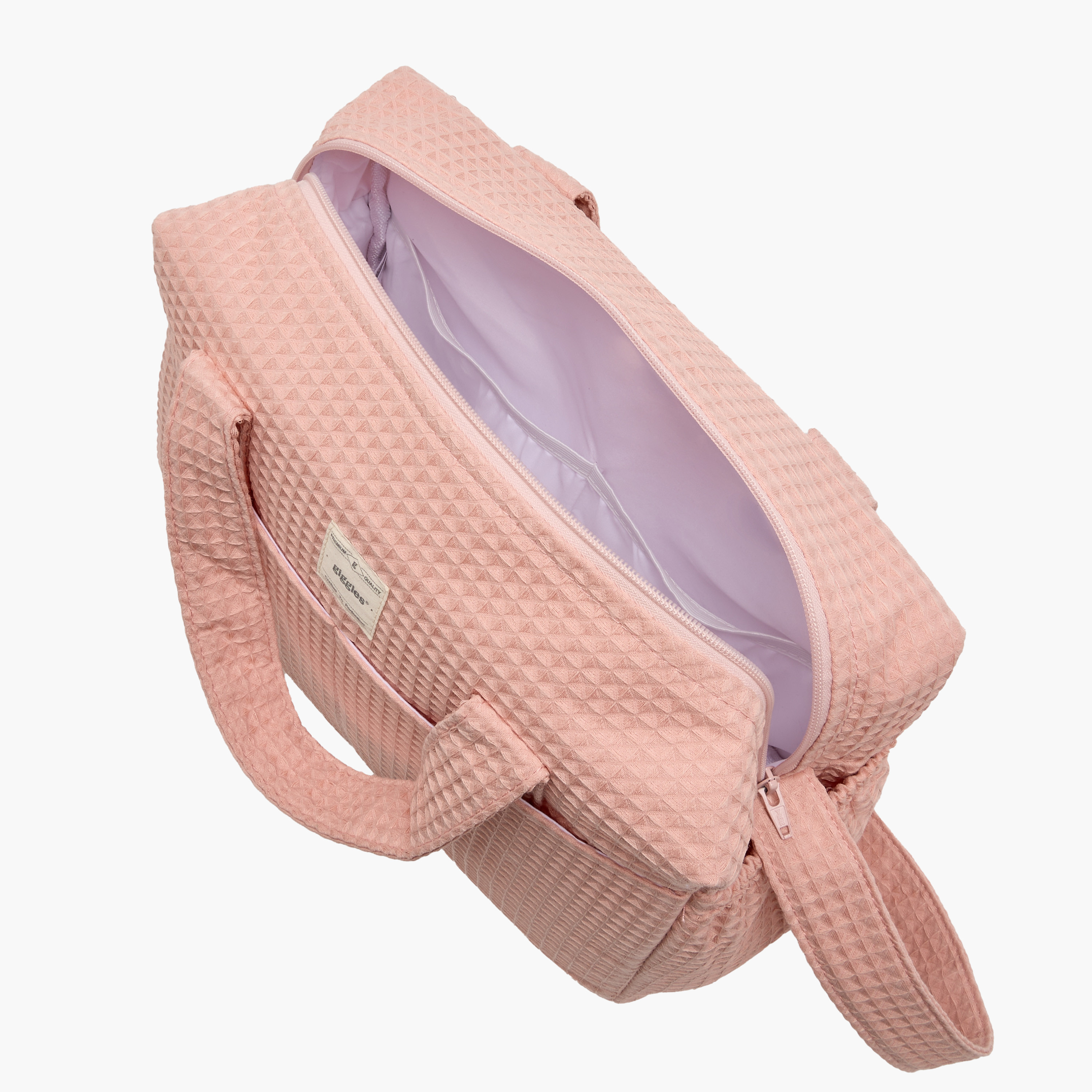 Giggles Pique Textured Diaper Bag with Zip Closure-baby-diapering-diaperbags-image-9