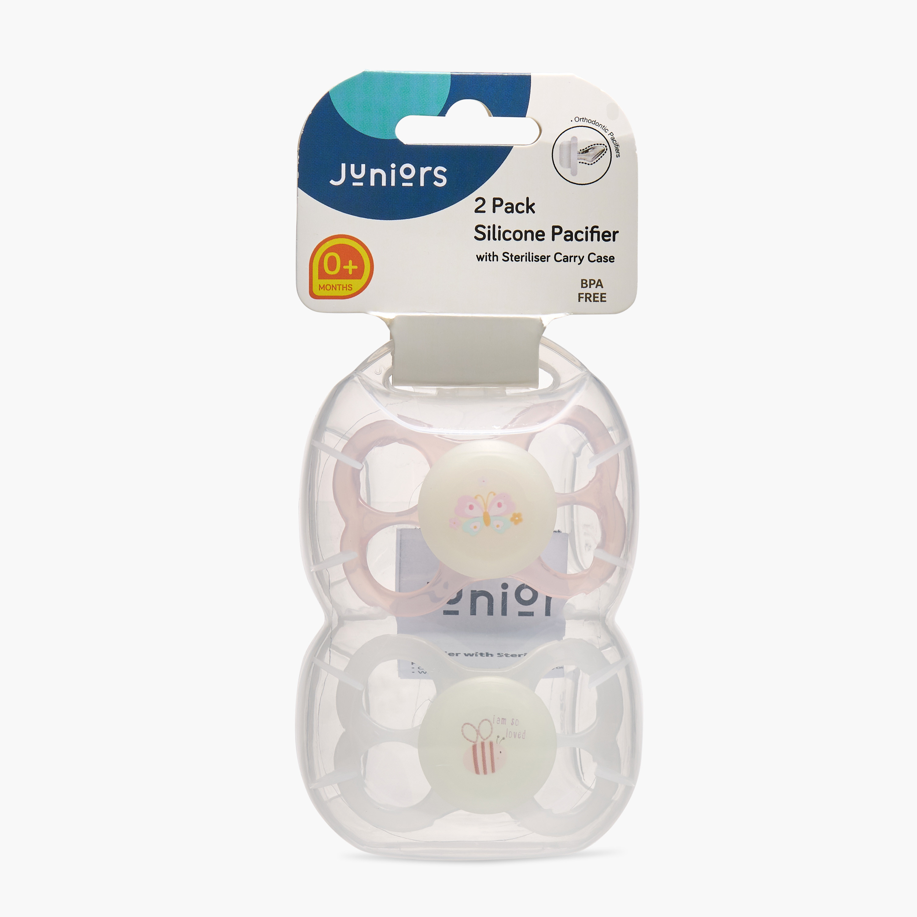 Juniors Silicone Soother with Steriliser Carry Case - Set of 2-baby-feeding-pacifiers-image-6