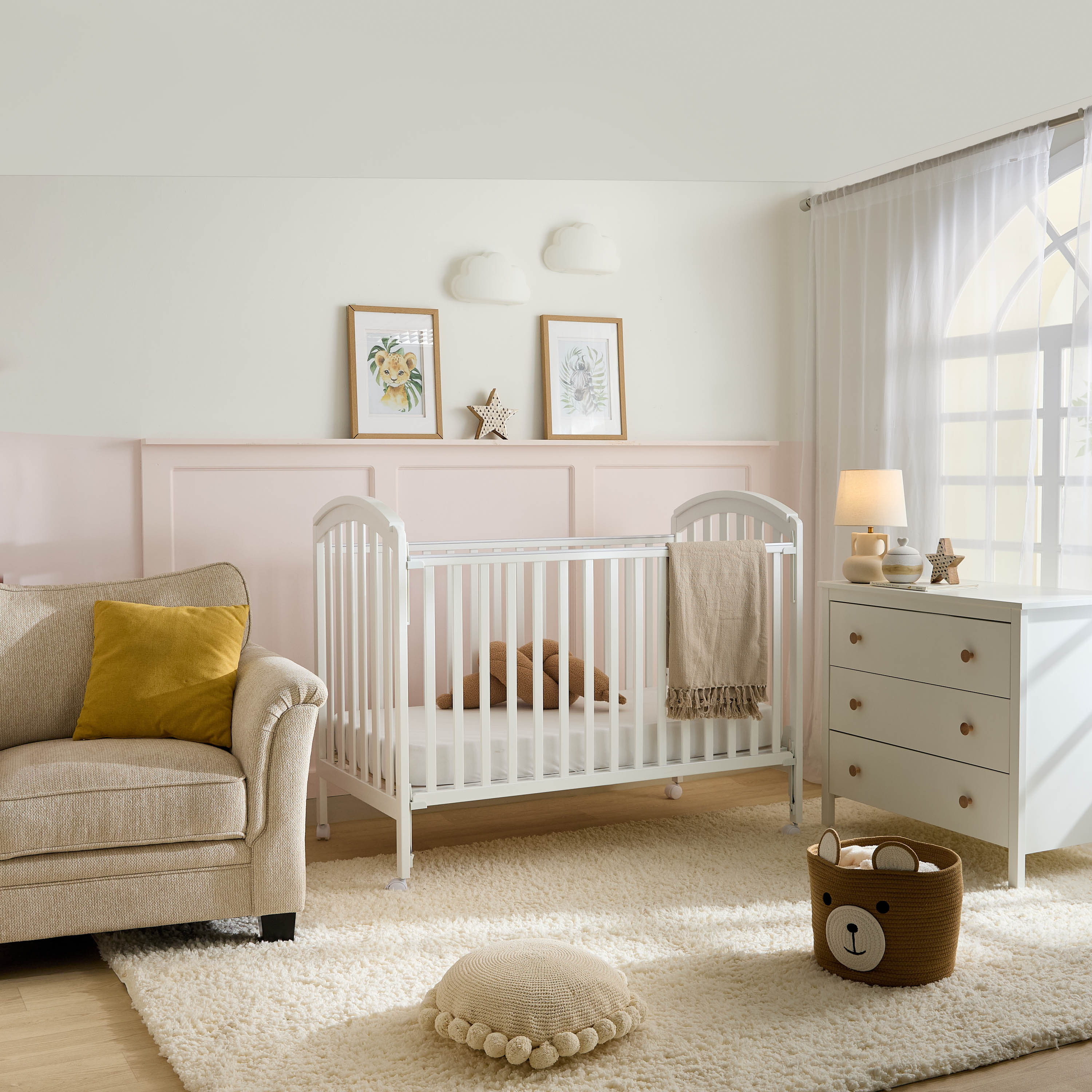 Juniors Capri Crib with Adjustable Height and Side Rails (Up to 3 years)-baby-nursery-furniture-cribsandbeds-babycribs-image-12