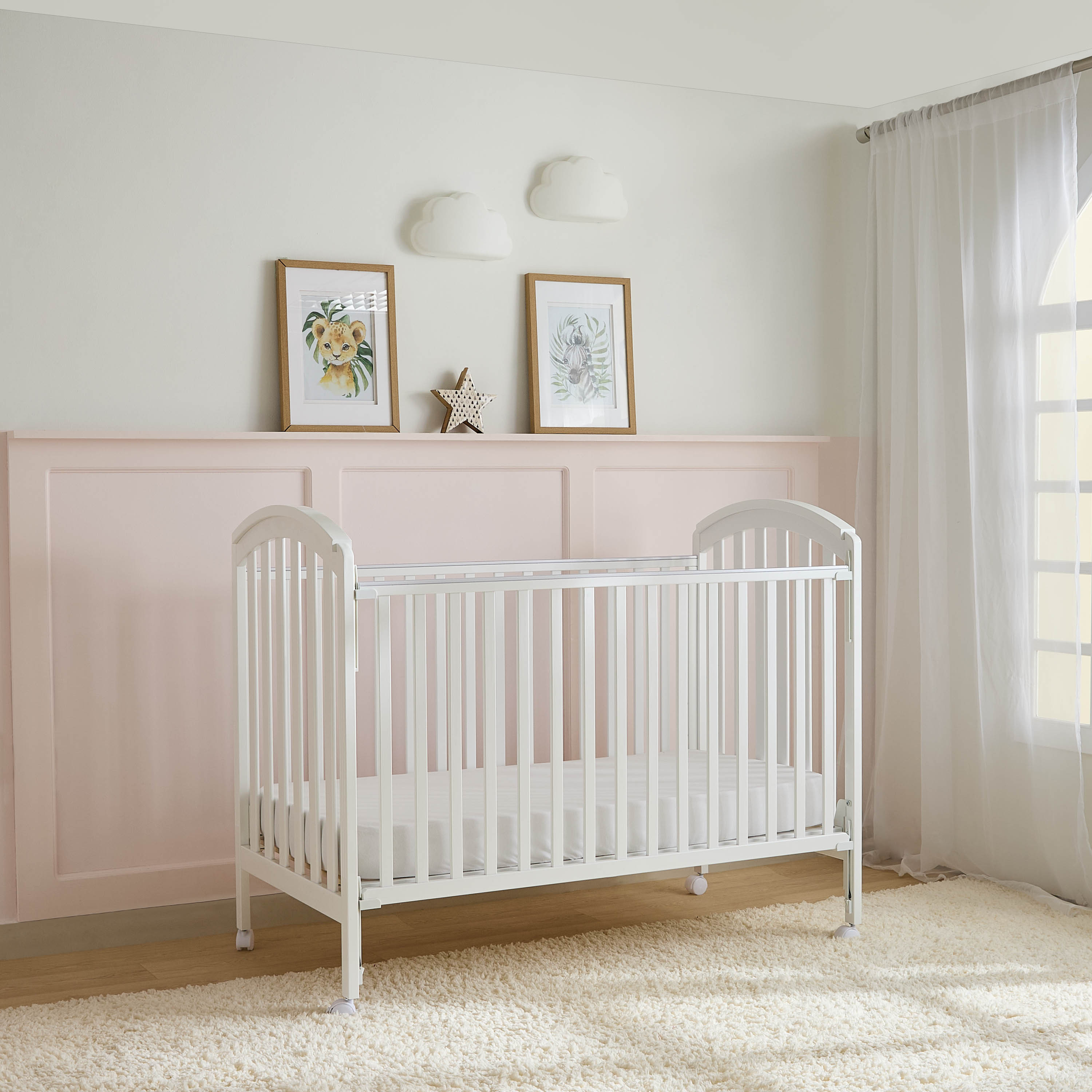 Juniors Capri Crib with Adjustable Height and Side Rails (Up to 3 years)-baby-nursery-furniture-cribsandbeds-babycribs-image-2