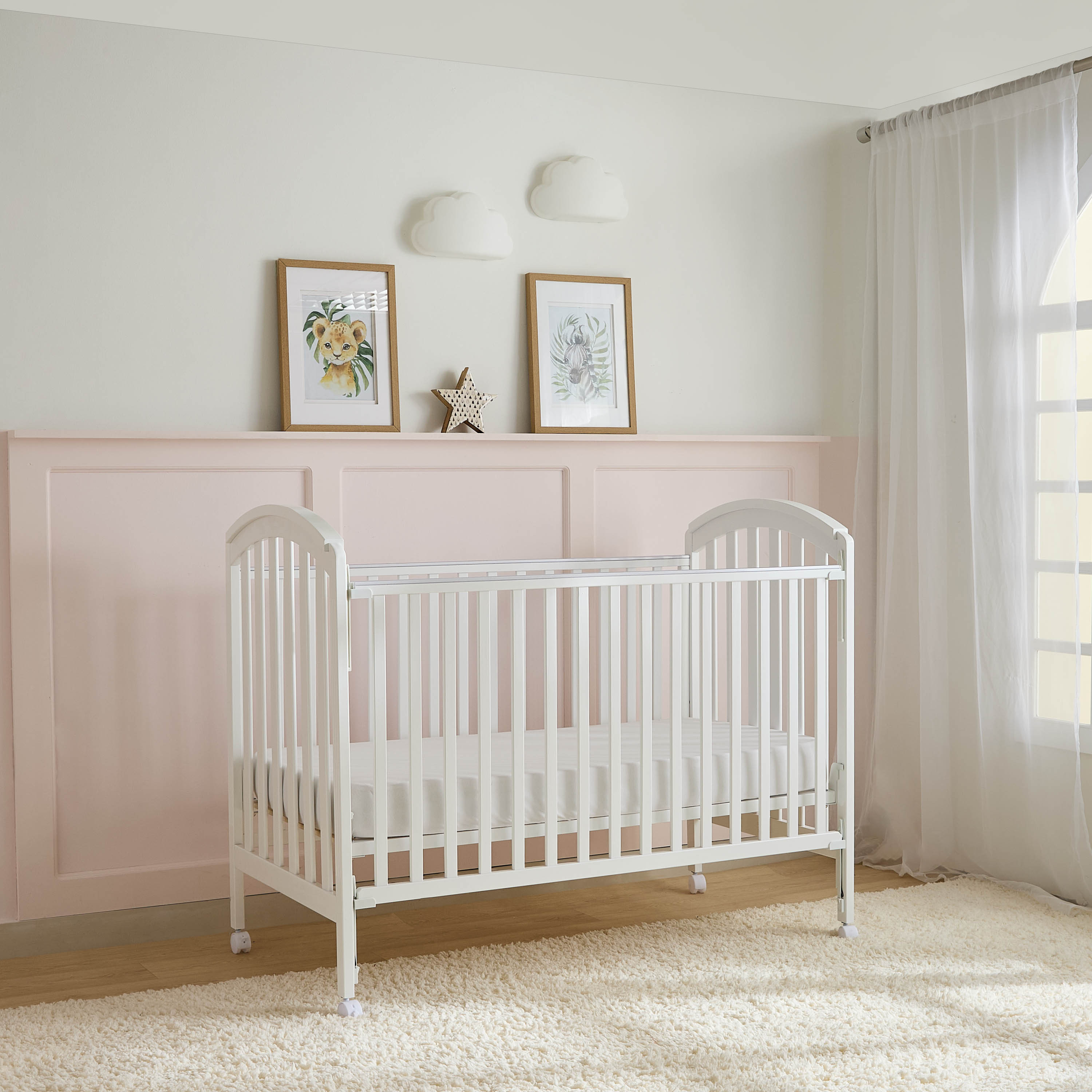 Juniors Capri Crib with Adjustable Height and Side Rails (Up to 3 years)-baby-nursery-furniture-cribsandbeds-babycribs-image-3