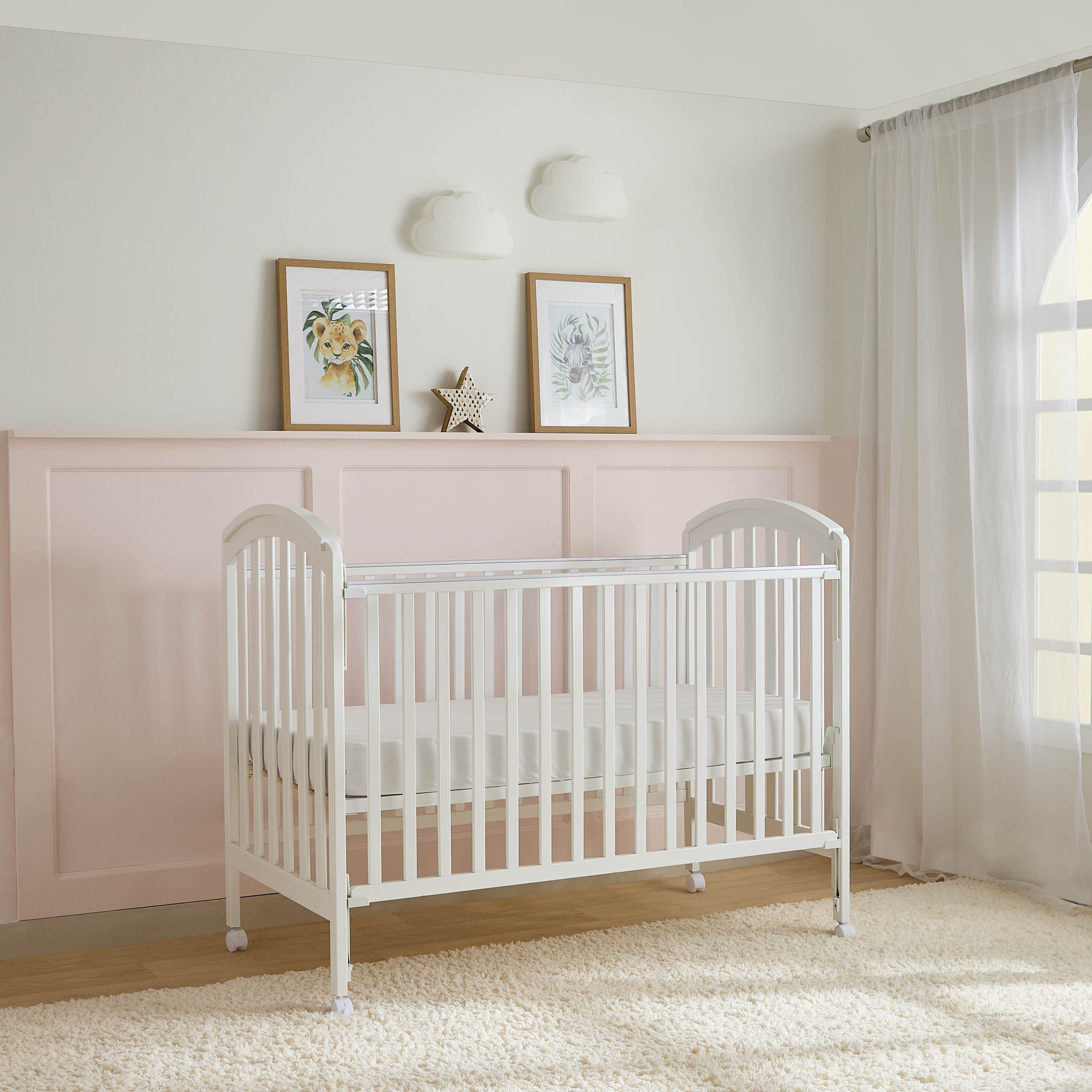 Juniors Capri Crib with Adjustable Height and Side Rails (Up to 3 years)-baby-nursery-furniture-cribsandbeds-babycribs-image-4