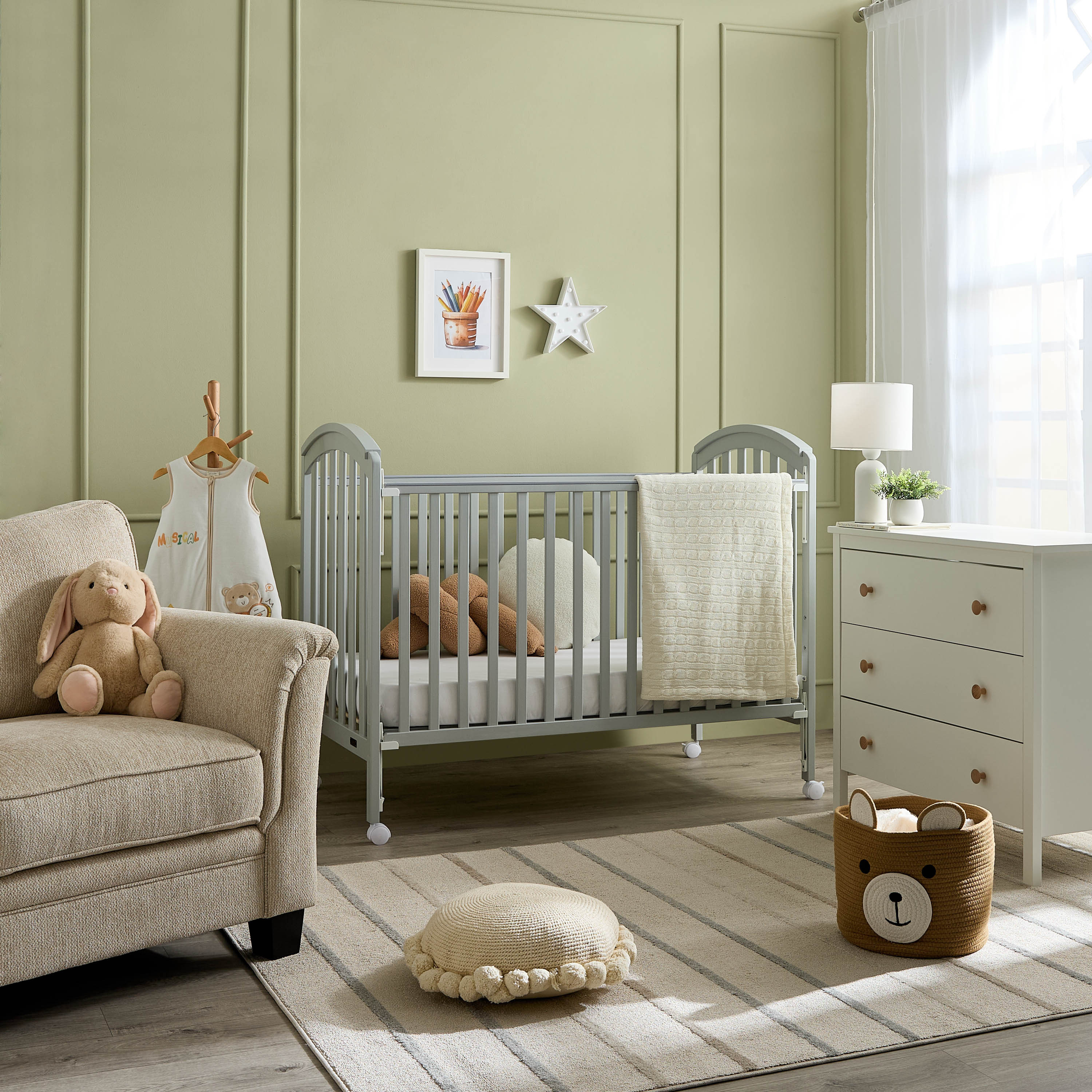 Juniors Capri Crib with Adjustable Height and Side Rails (Up to 3 years)-baby-nursery-furniture-cribsandbeds-babycribs-image-12