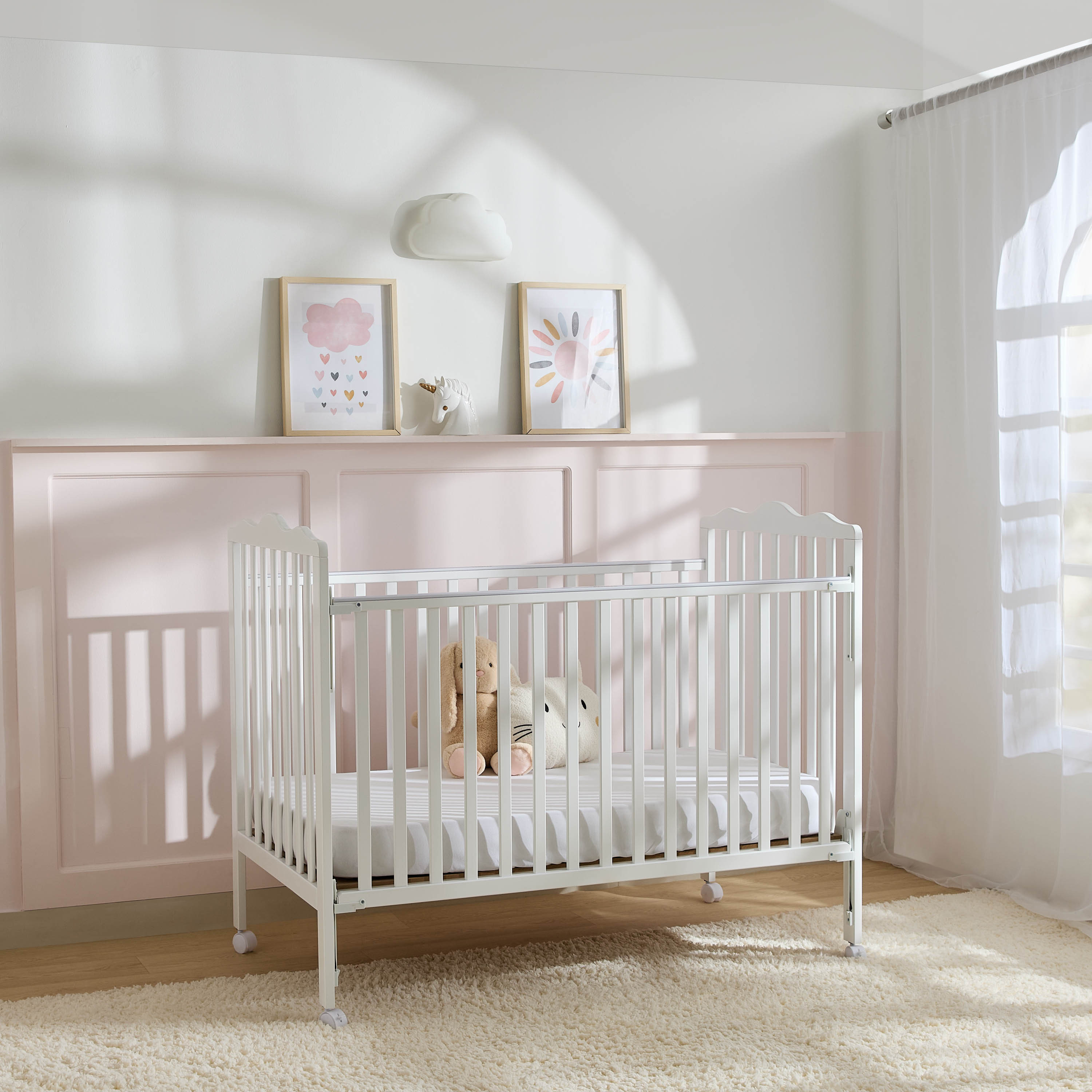 سرير أطفال بقضبان جانبية قابلة للتعديل كارتر من جونيورز - (حتى 3 سنوات)-baby-nursery-furniture-cribsandbeds-babycribs-image-1