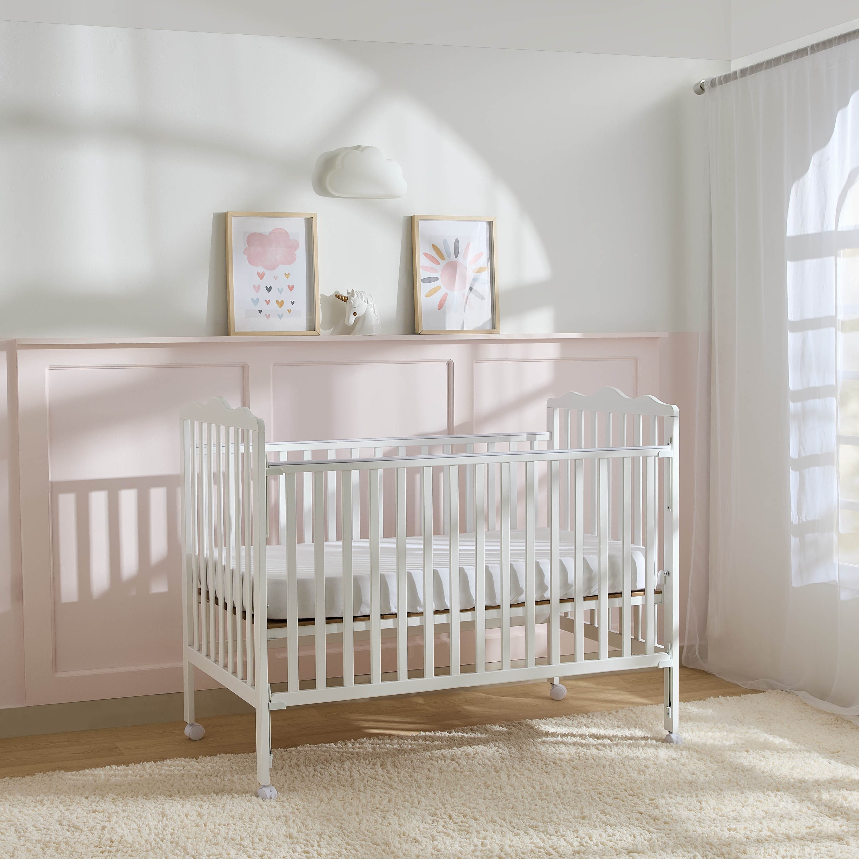 سرير أطفال بقضبان جانبية قابلة للتعديل كارتر من جونيورز - (حتى 3 سنوات)-baby-nursery-furniture-cribsandbeds-babycribs-image-4