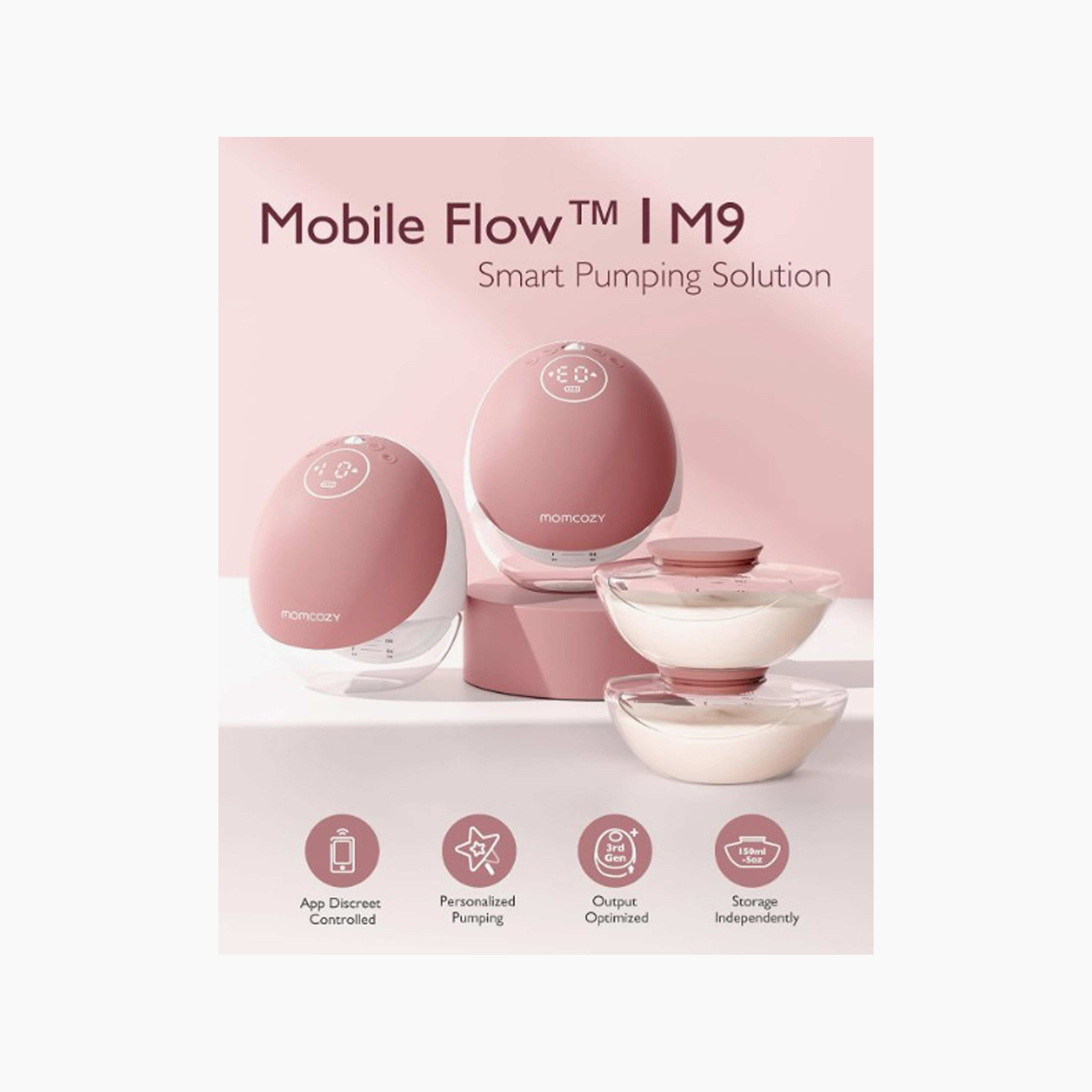 Momcozy M9 Mobile Flow Breast Pump-baby-feeding-breastfeedingandcare-image-3