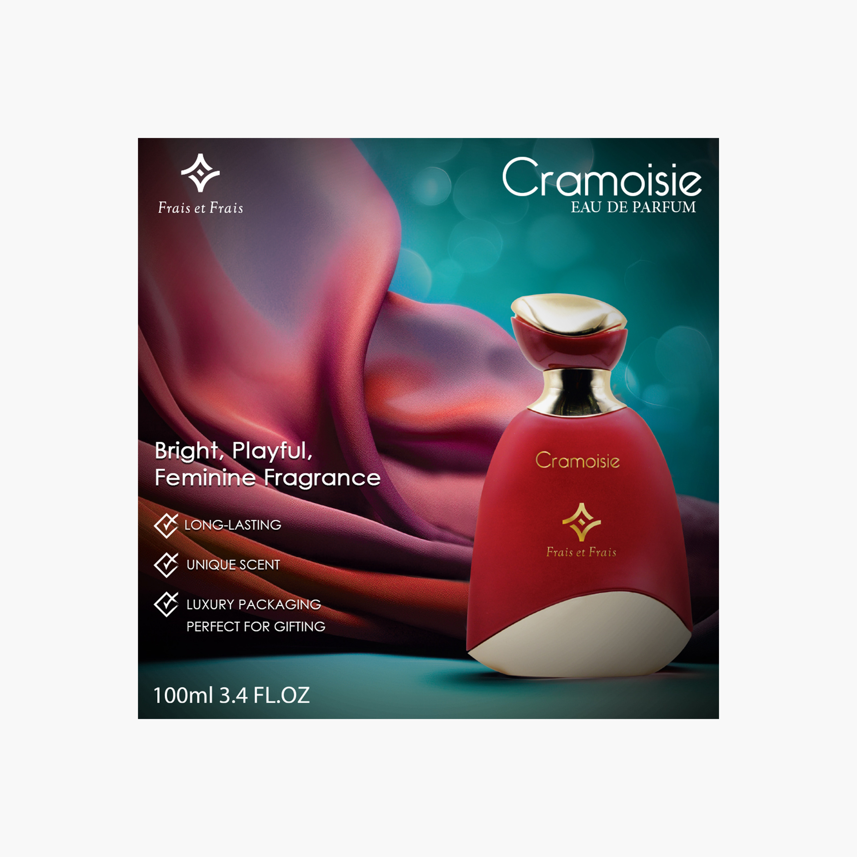 Frais Et Frais Cramoisie Eau de Parfum for Women - 100 ml-beautyandpersonalcare-fragrance-women-image-3