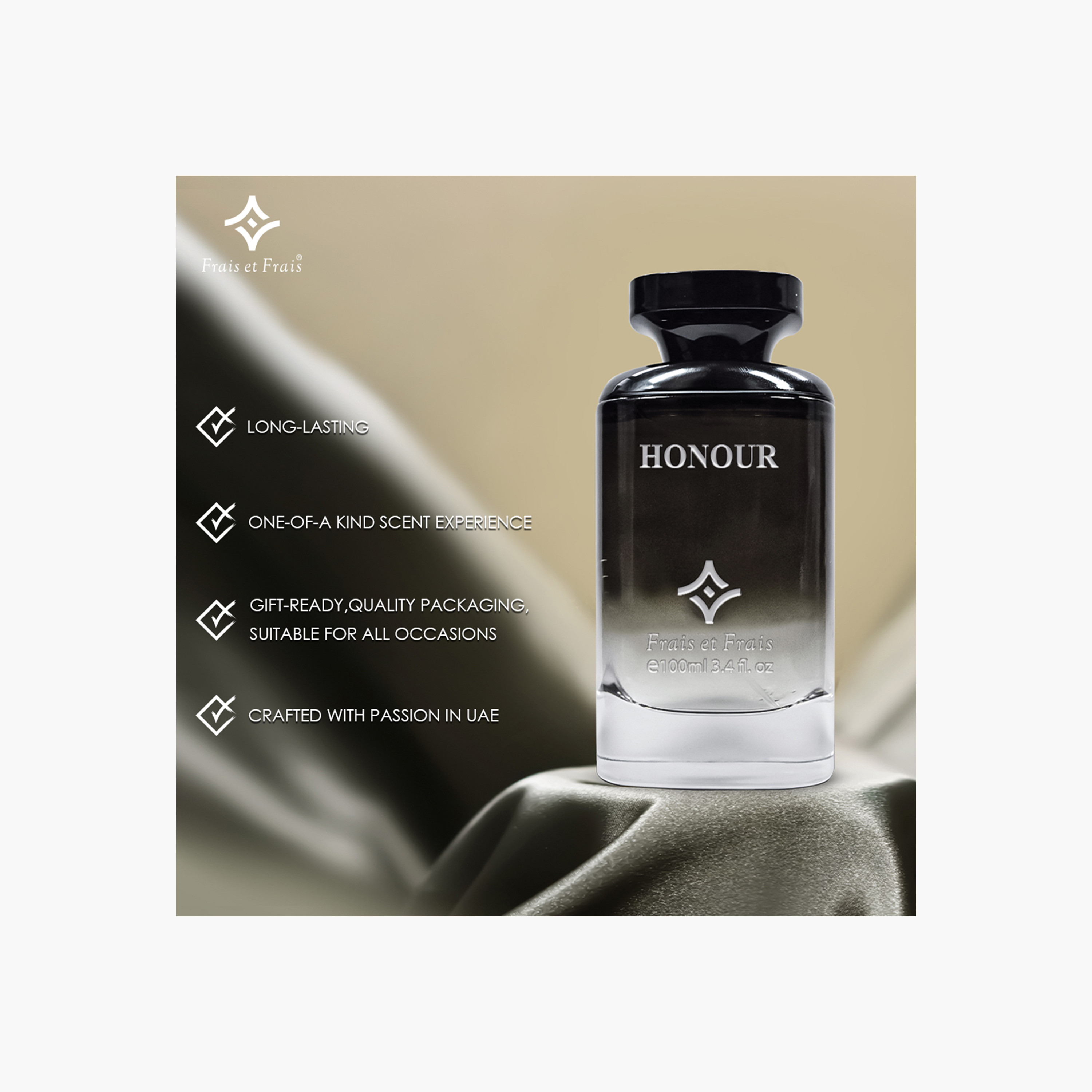 Frais Et Frais Honour Eau de Parfum for Men - 100 ml-beautyandpersonalcare-fragrance-men-image-3