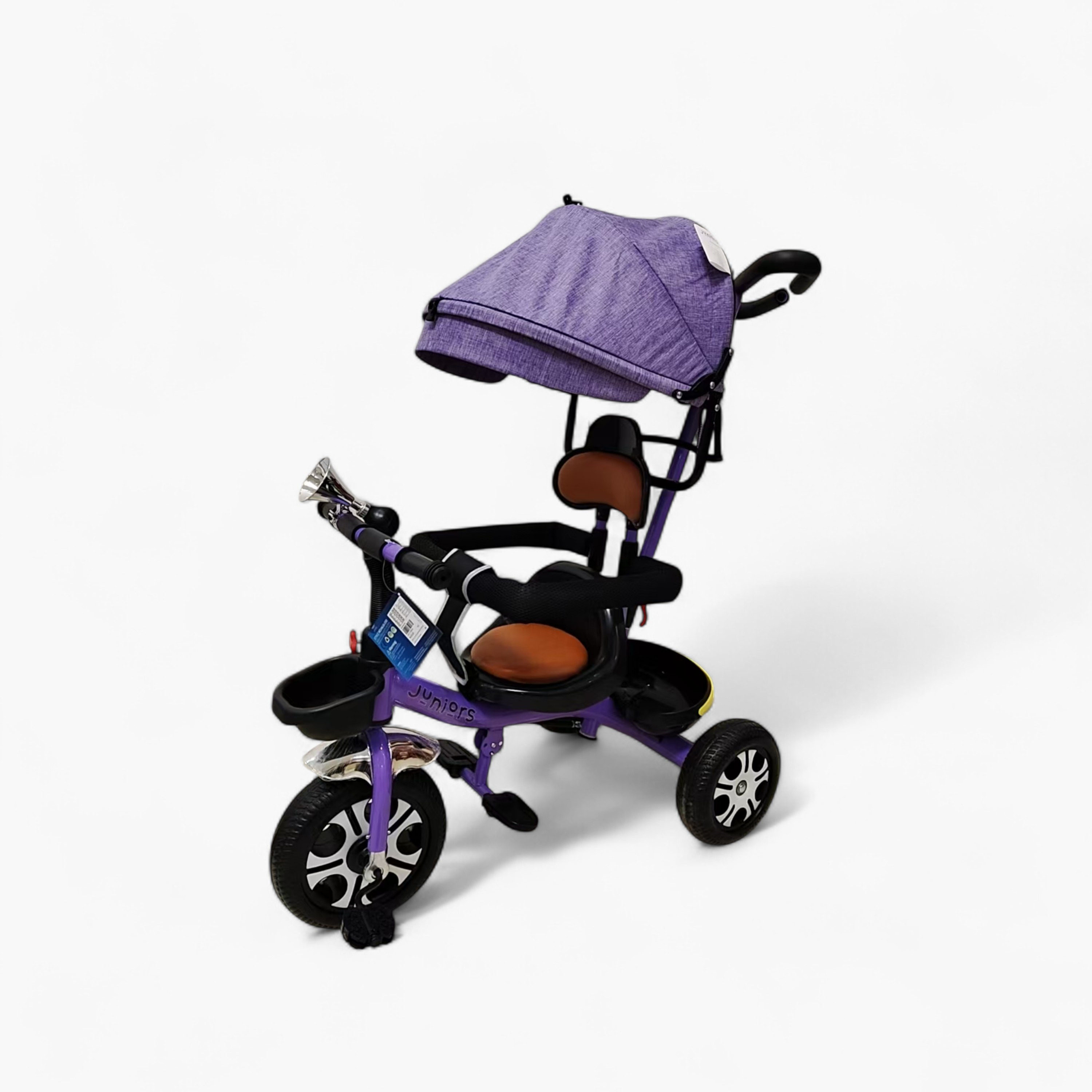 Juniors Tricycle with Handlebar and Canopy-toys-outdoor-bikesandrideons-trikes-image-1