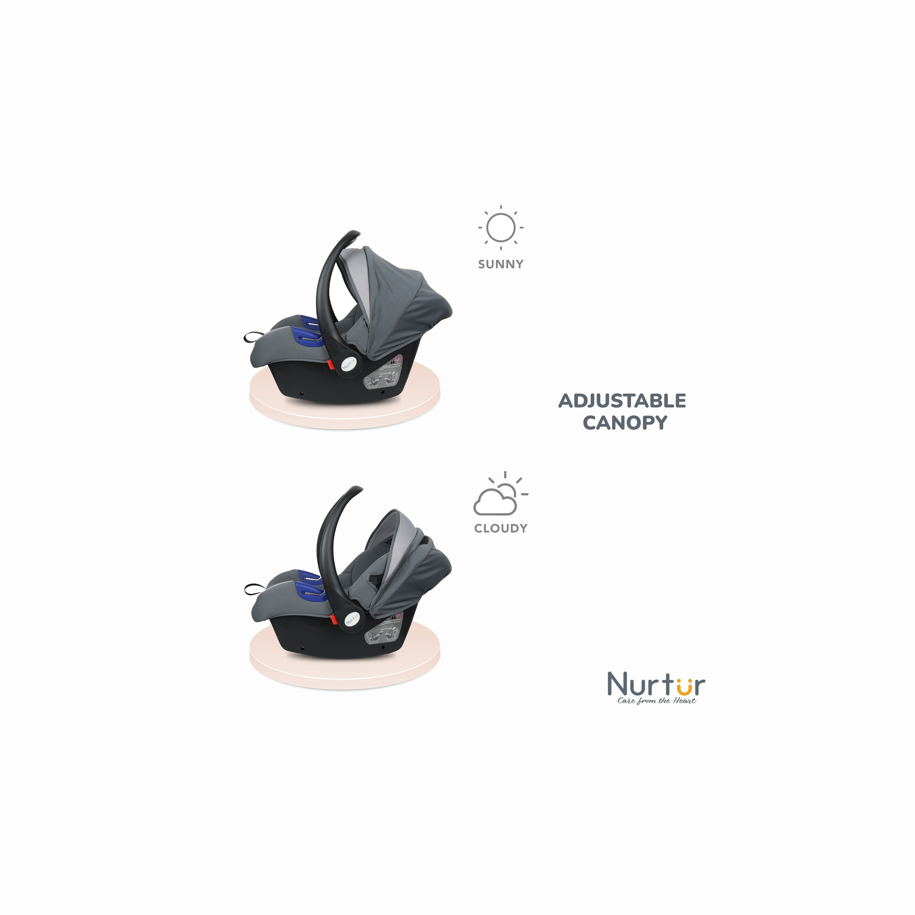 Nurtur Nemo Infant Car Seat with Side Impact Protection, Rear Facing and Seat Belt System-baby-gear-carseats-image-3