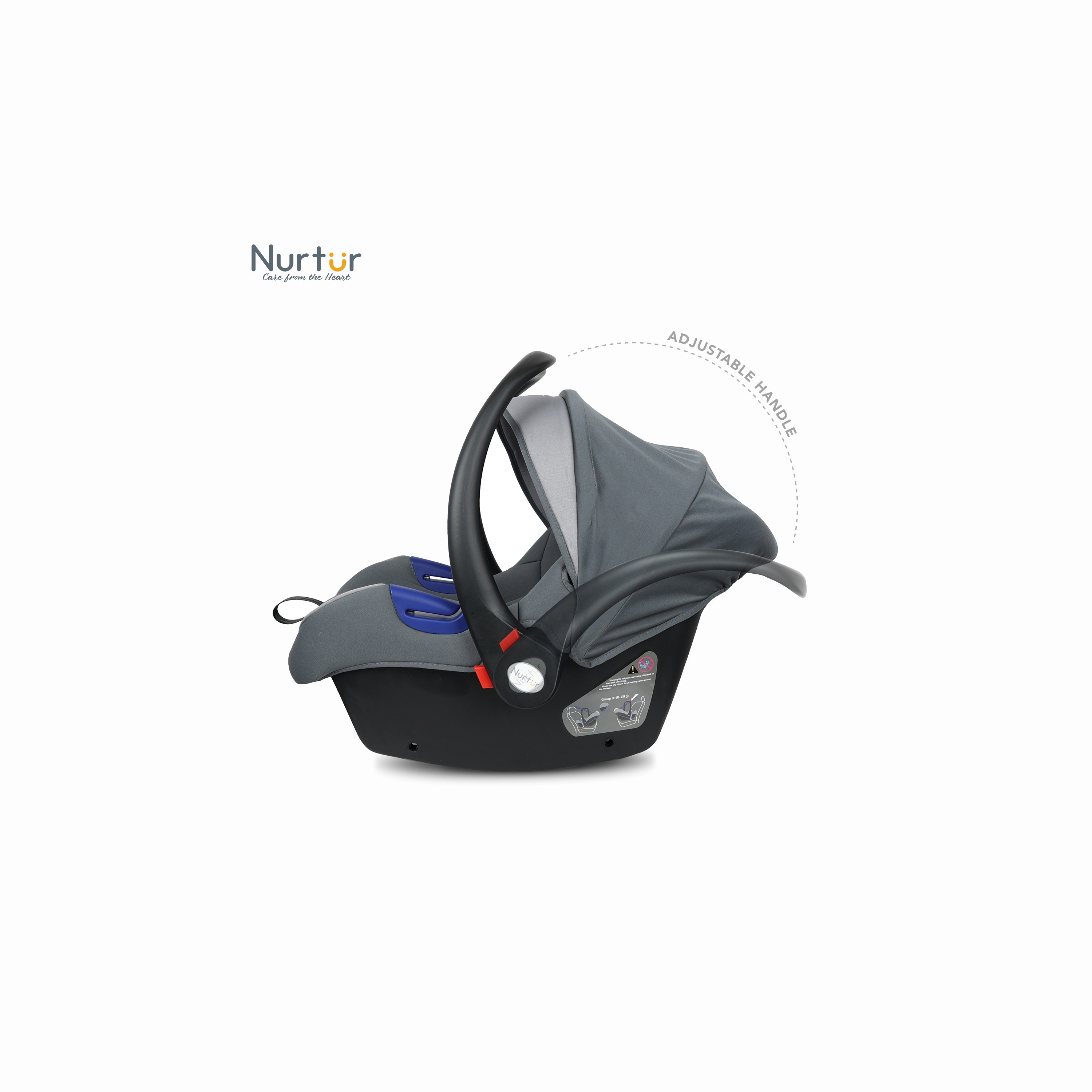 Nurtur Nemo Infant Car Seat with Side Impact Protection, Rear Facing and Seat Belt System-baby-gear-carseats-image-4