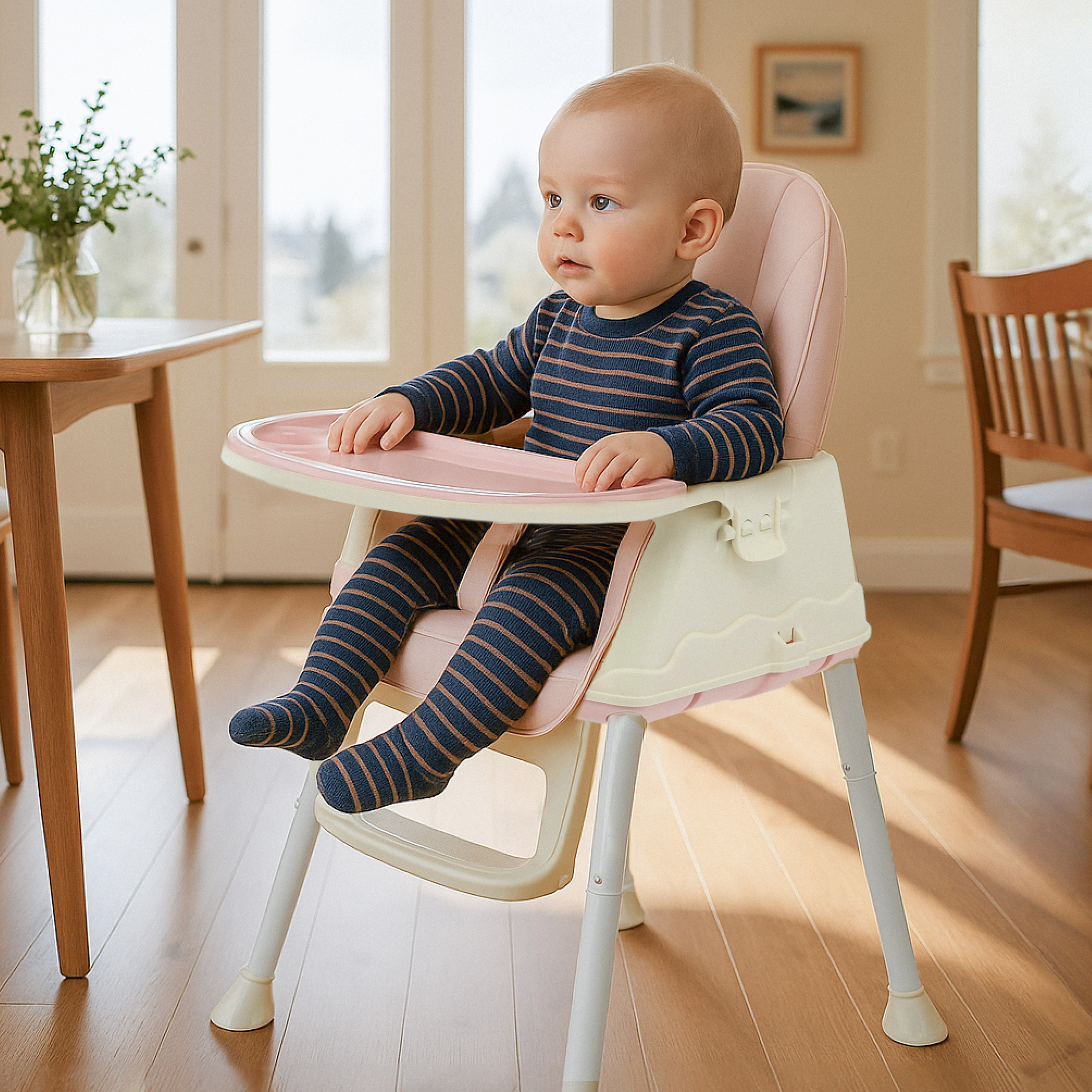 Little Bloomers Iris 4-in-1 Baby Highchair with Removable Tray-baby-feeding-highchairsandboosters-image-2