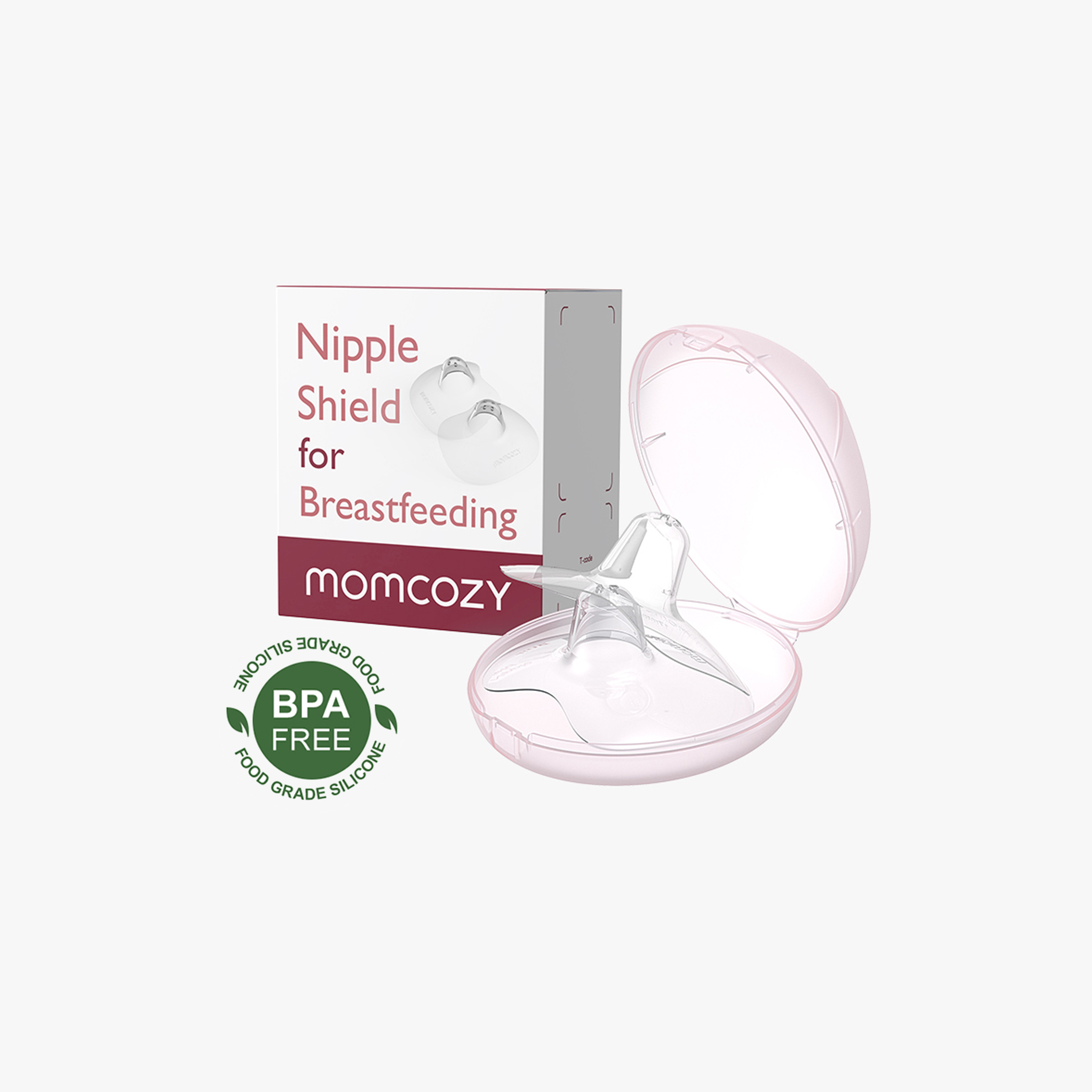 Momcozy 2-Piece Ultra-Thin & Super-Soft Silicone Contact Nipple Shields with Carry Case - 20mm-baby-feeding-breastfeedingandcare-image-1