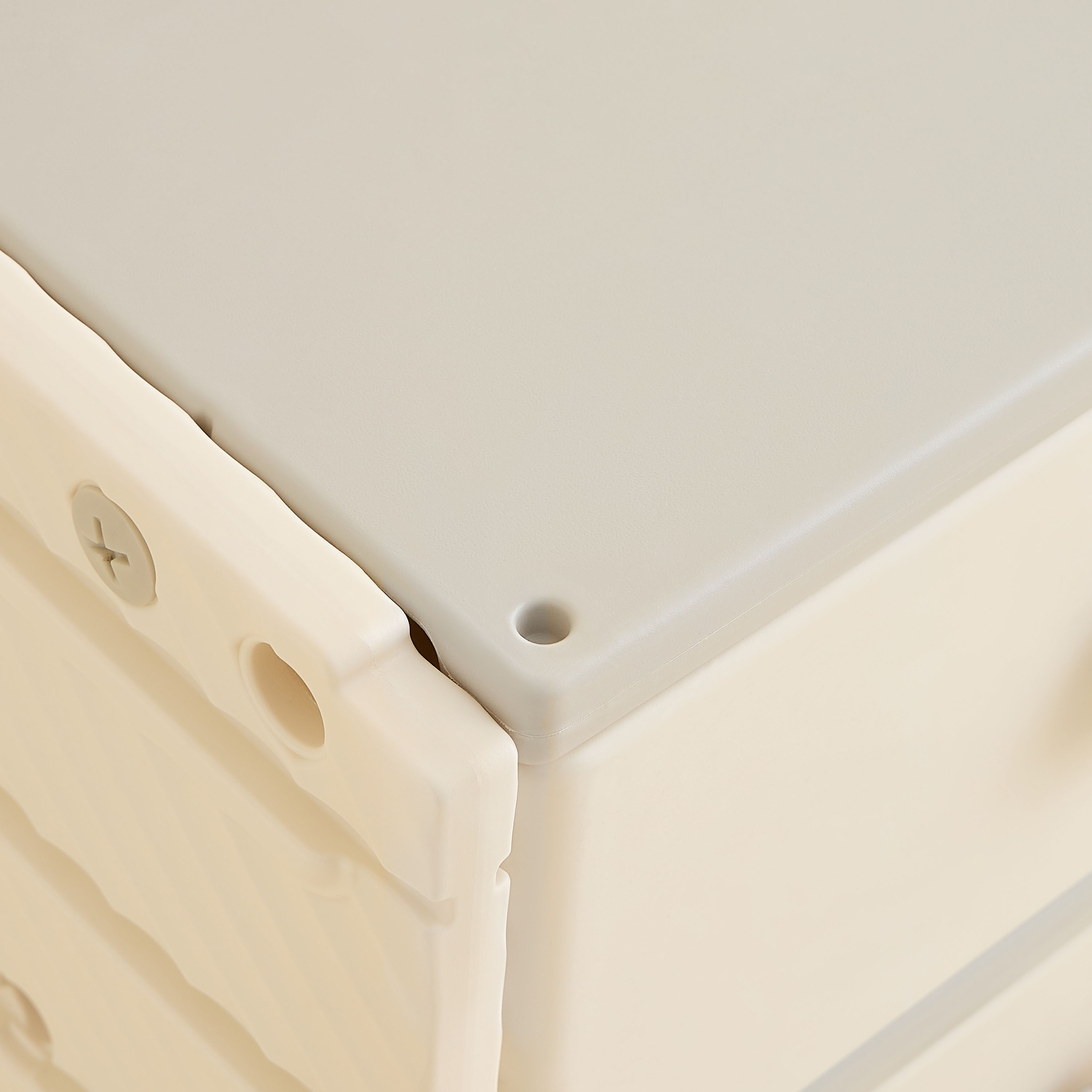 Little Bloomers Super Toy Storage - 2 Baskets with Door - White & Grey-baby-nursery-furniture-wardrobesandstorage-image-4