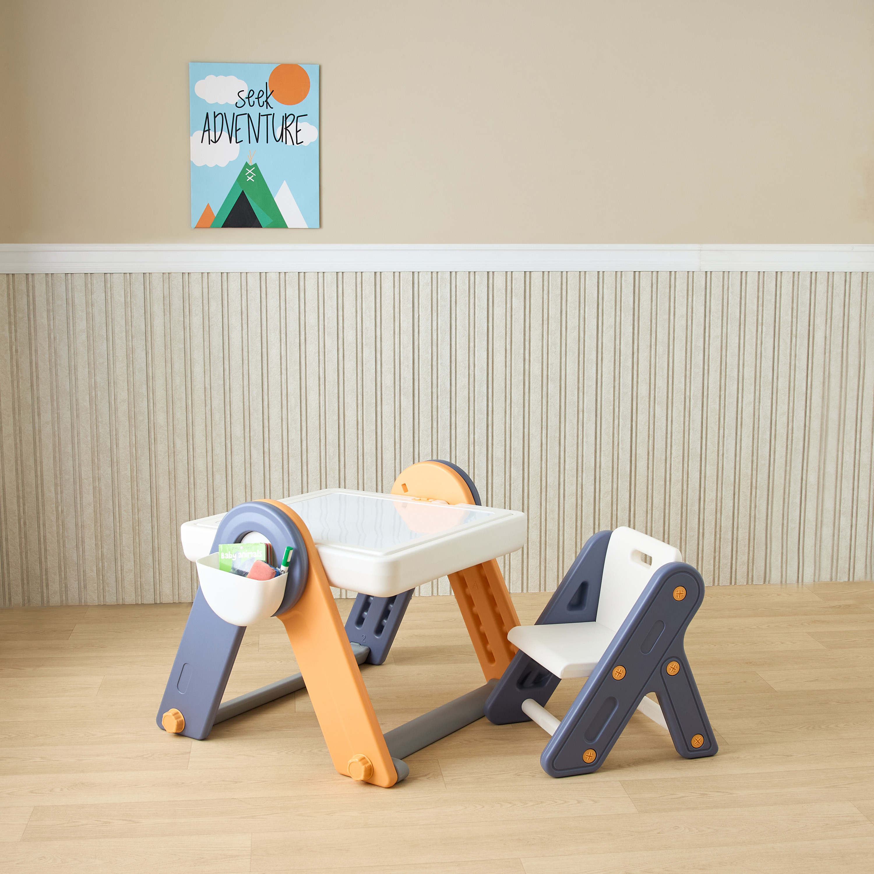Little Bloomers 3-In-1 Multifunctional Block Table and Chair Set-baby-nursery-furniture-chairsandtables-image-1