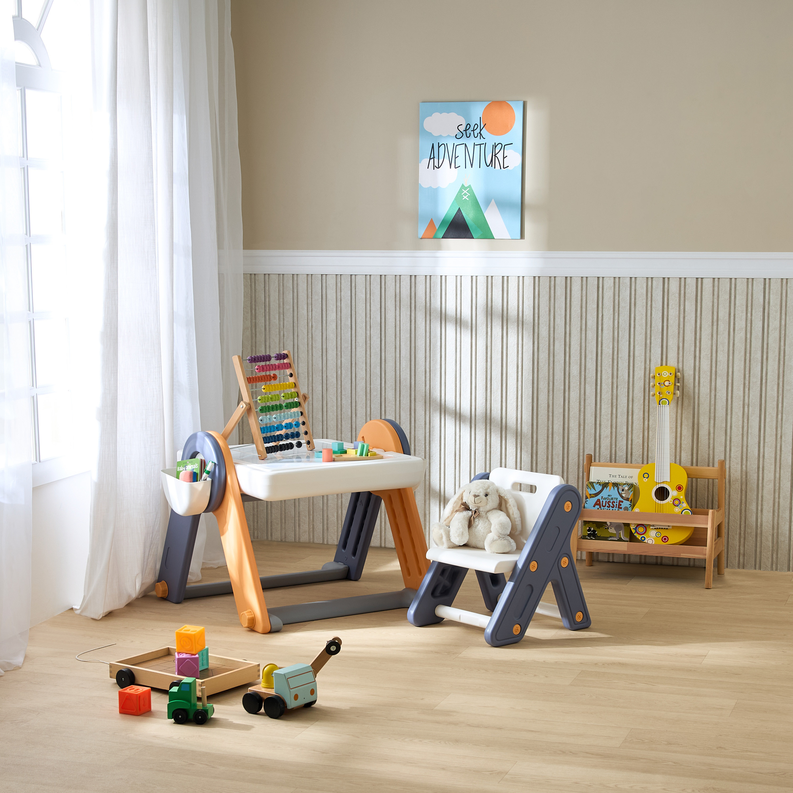 Little Bloomers 3-In-1 Multifunctional Block Table and Chair Set-baby-nursery-furniture-chairsandtables-image-13