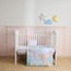 Fancy Fluff Organic Cotton Underwater Print 2-Piece Baby Bedding Set - 109x83 cm-baby-nursery-babybedding-image-1