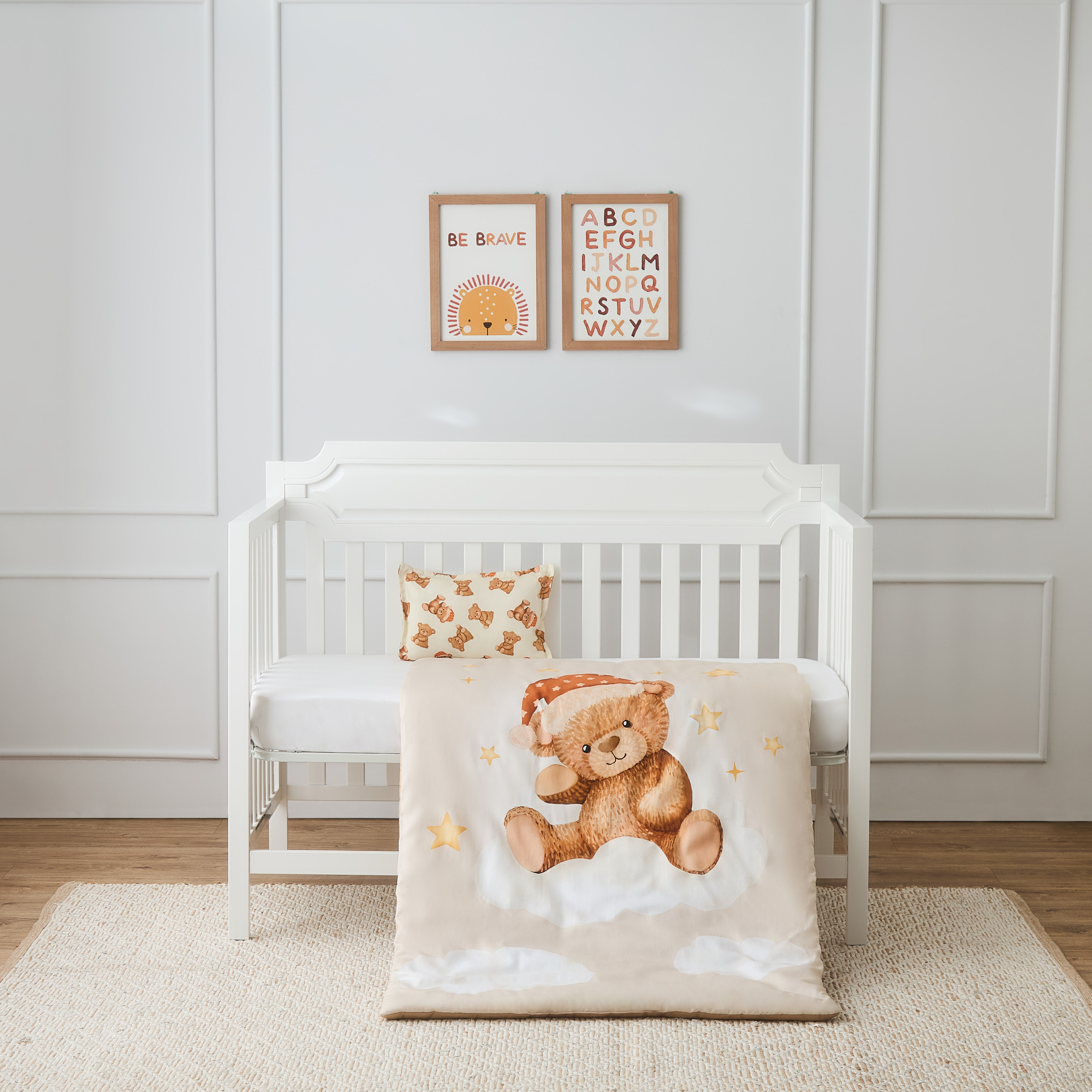 Fancy Fluff 2-Piece Teddy Bear Print Bedding Set - 83x109 cm-baby-nursery-babybedding-image-1