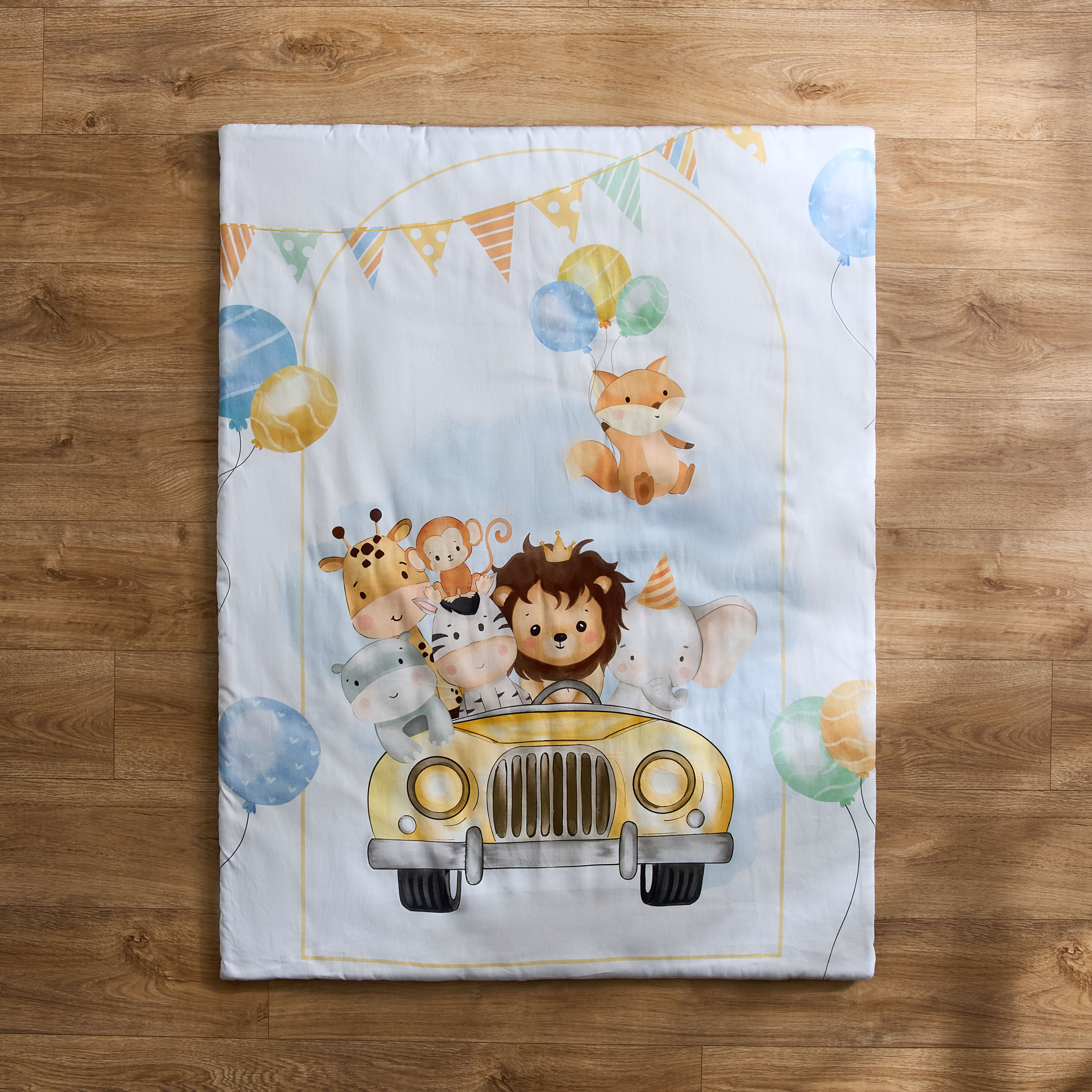 Fancy Fluff 2-Piece Wild Animals Print Bedding Set - 83x109 cm-baby-nursery-babybedding-image-2