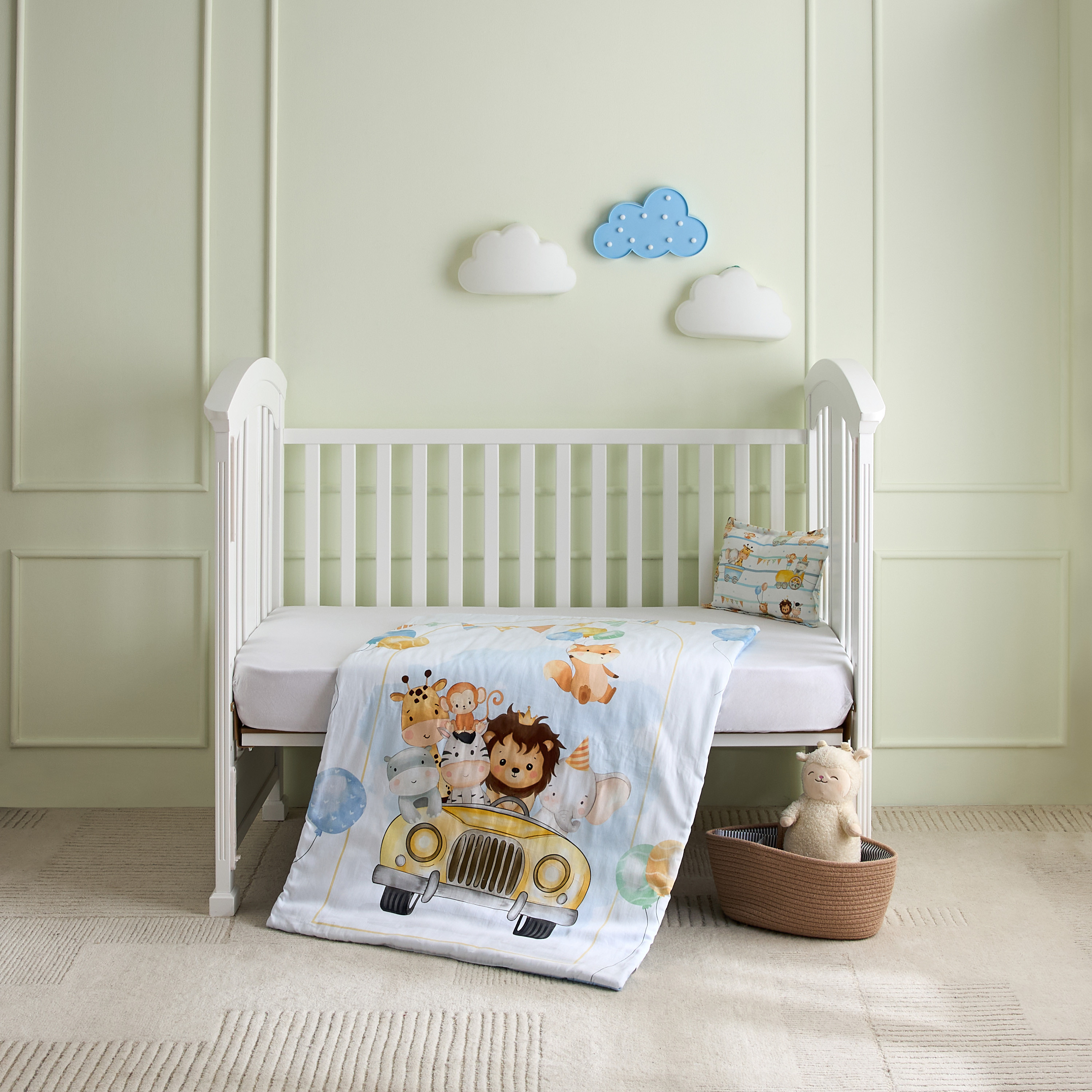 Fancy Fluff 2-Piece Wild Animals Print Bedding Set - 83x109 cm-baby-nursery-babybedding-image-8