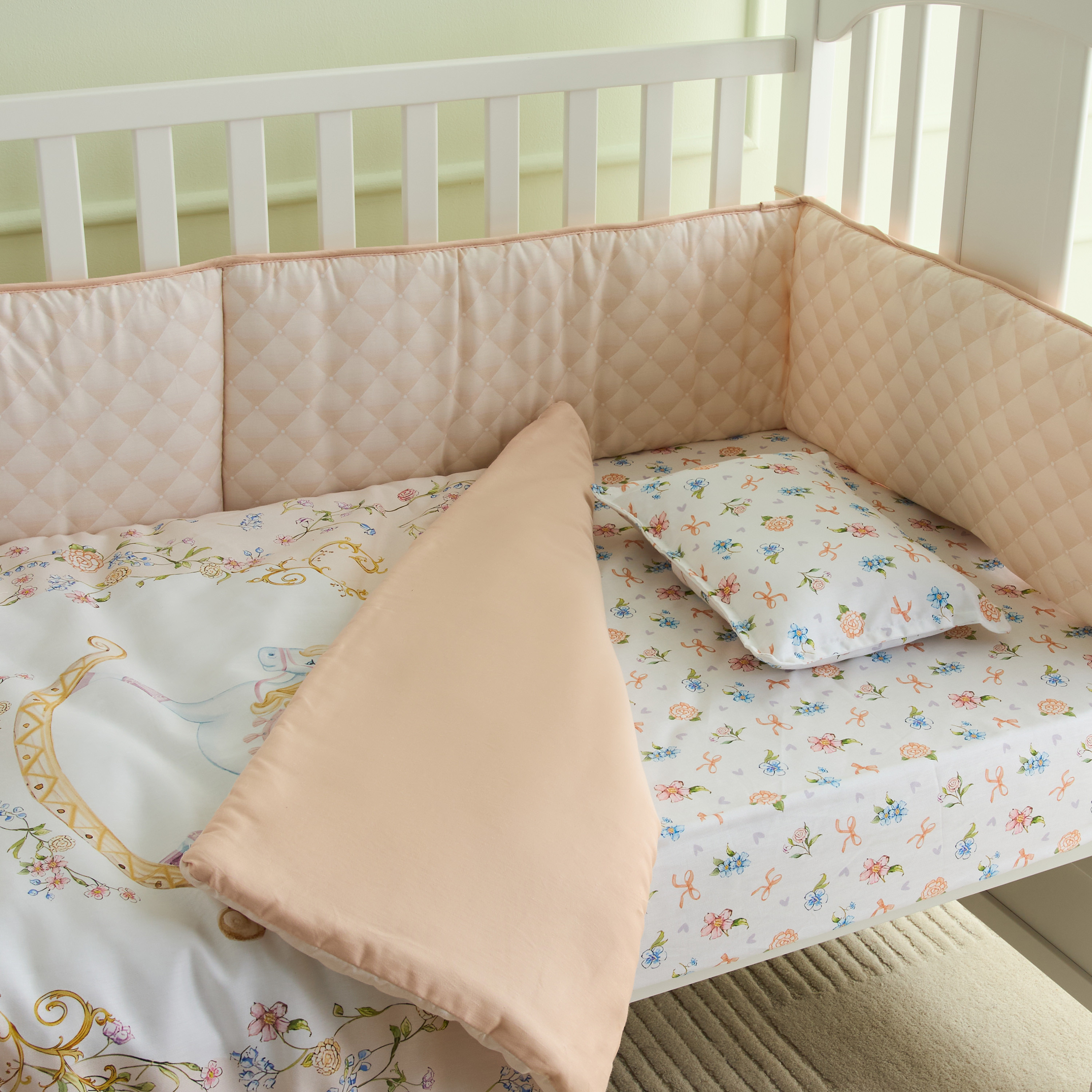 طقم لحاف بطبعات 4 قطع من فانسي فلاف - 90x130 سم-baby-nursery-babybedding-image-3