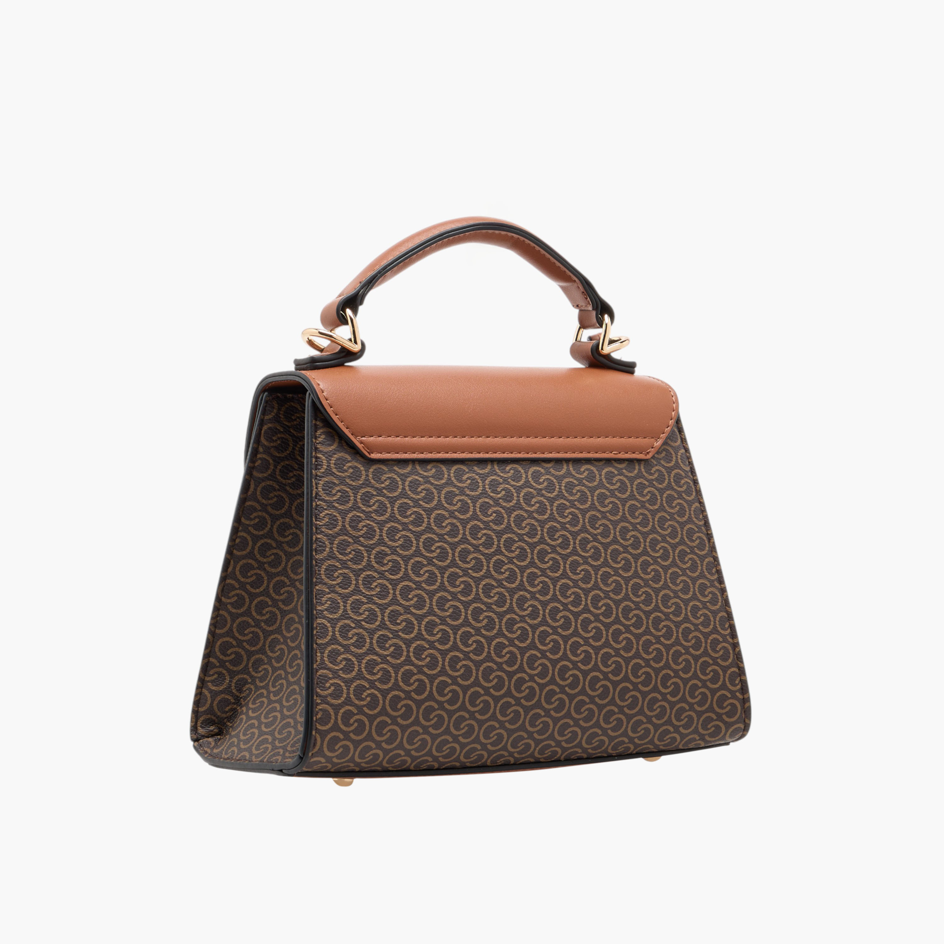شنطة ساتشيل بحزام قابل للفصل وطية إغلاق وطبعات مونوجرام من سيليست-women-bagsandwallets-handbags-image-3