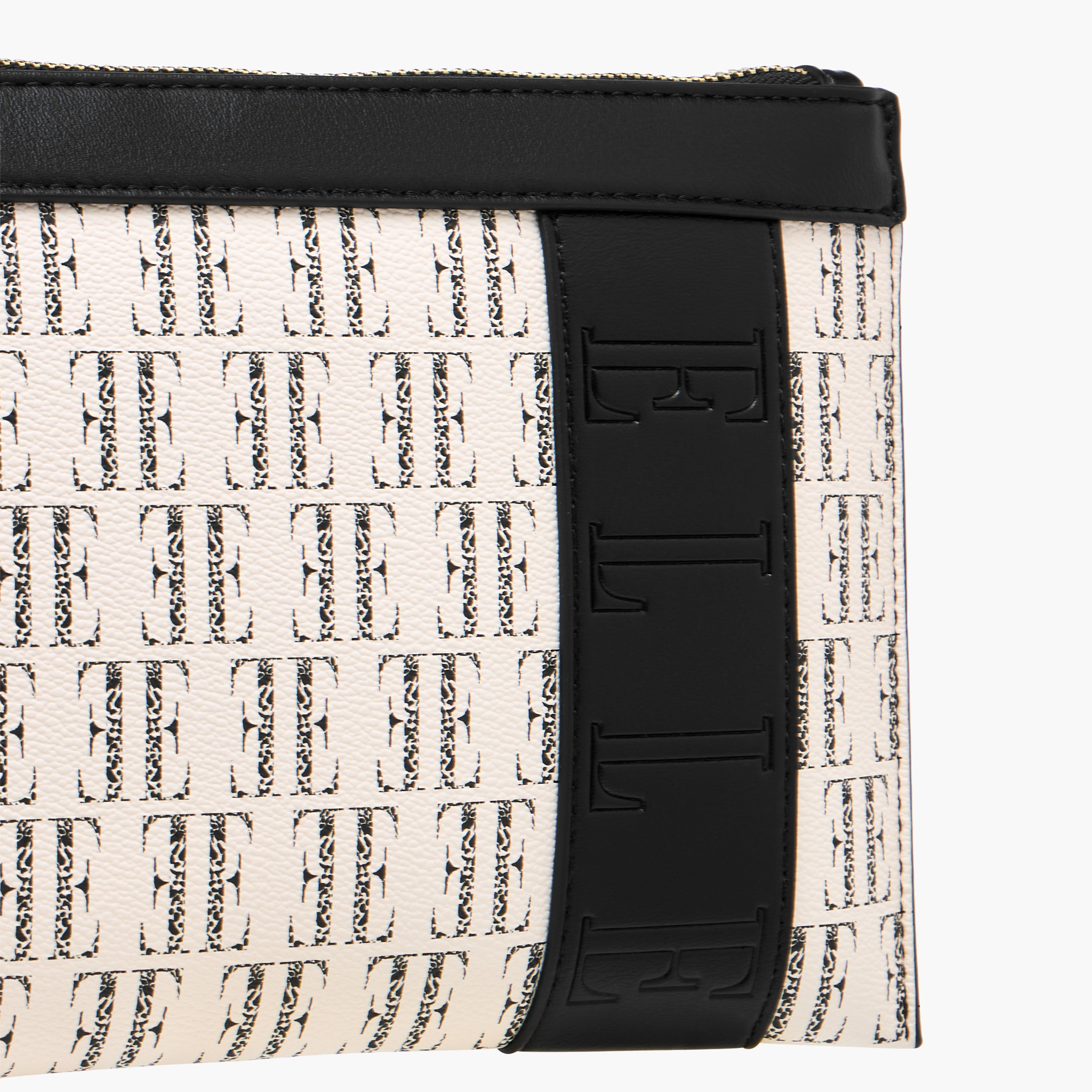 Elle Monogram Print Clutch with Zip Closure-women-bagsandwallets-handbags-image-4