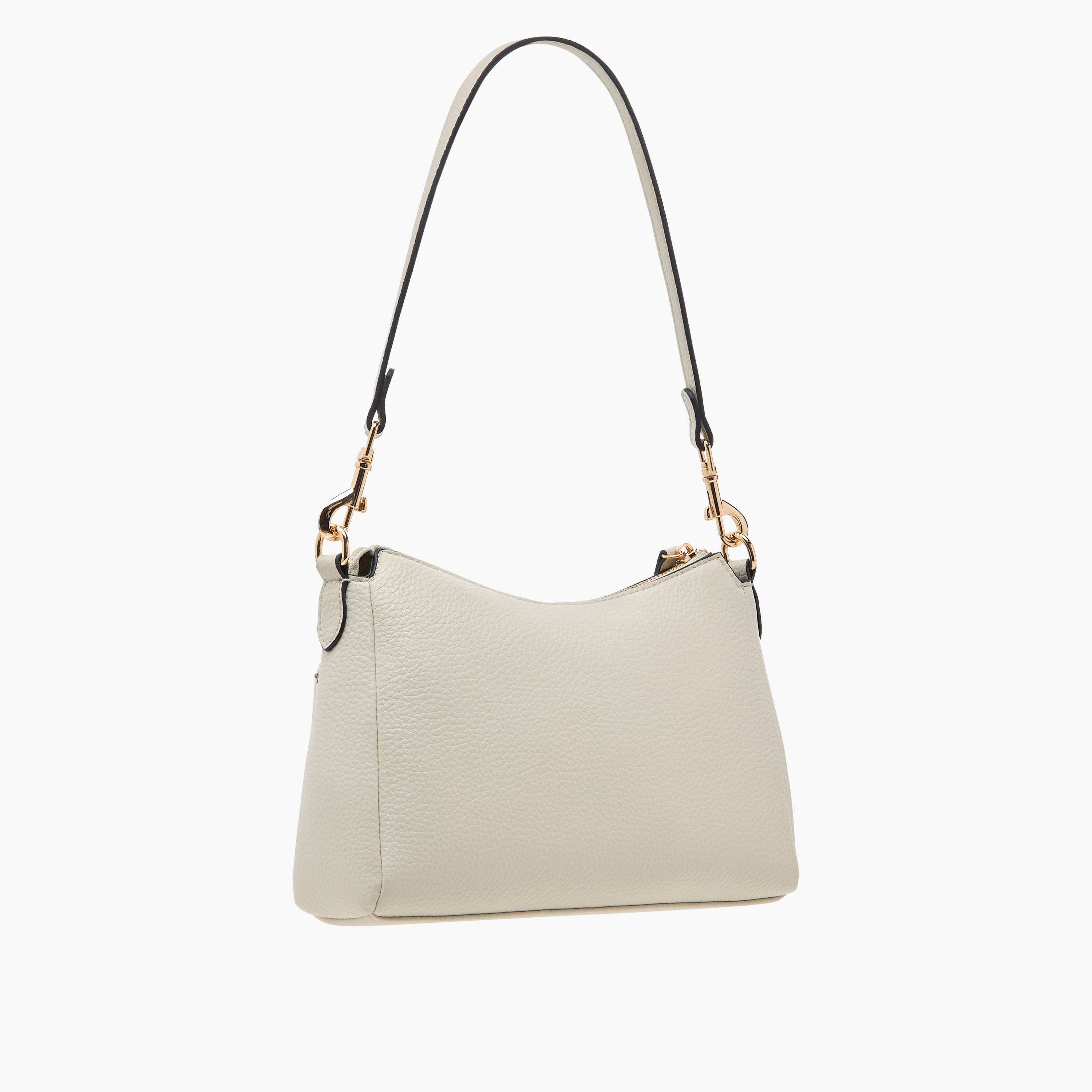 Celeste Textured Shoulder Bag with Detachable Strap and Zip Closure-women-bagsandwallets-handbags-image-3