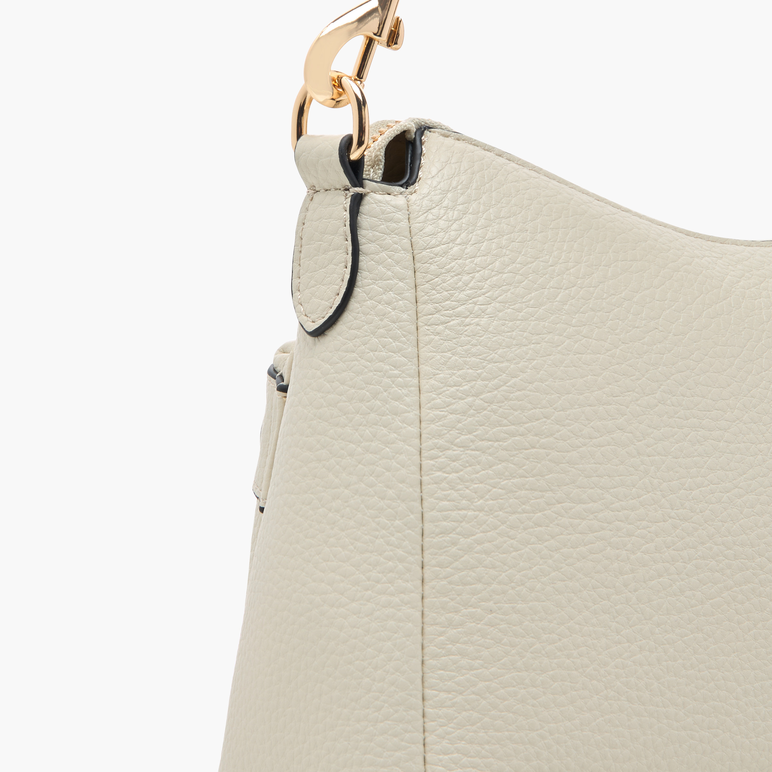 Celeste Textured Shoulder Bag with Detachable Strap and Zip Closure-women-bagsandwallets-handbags-image-5